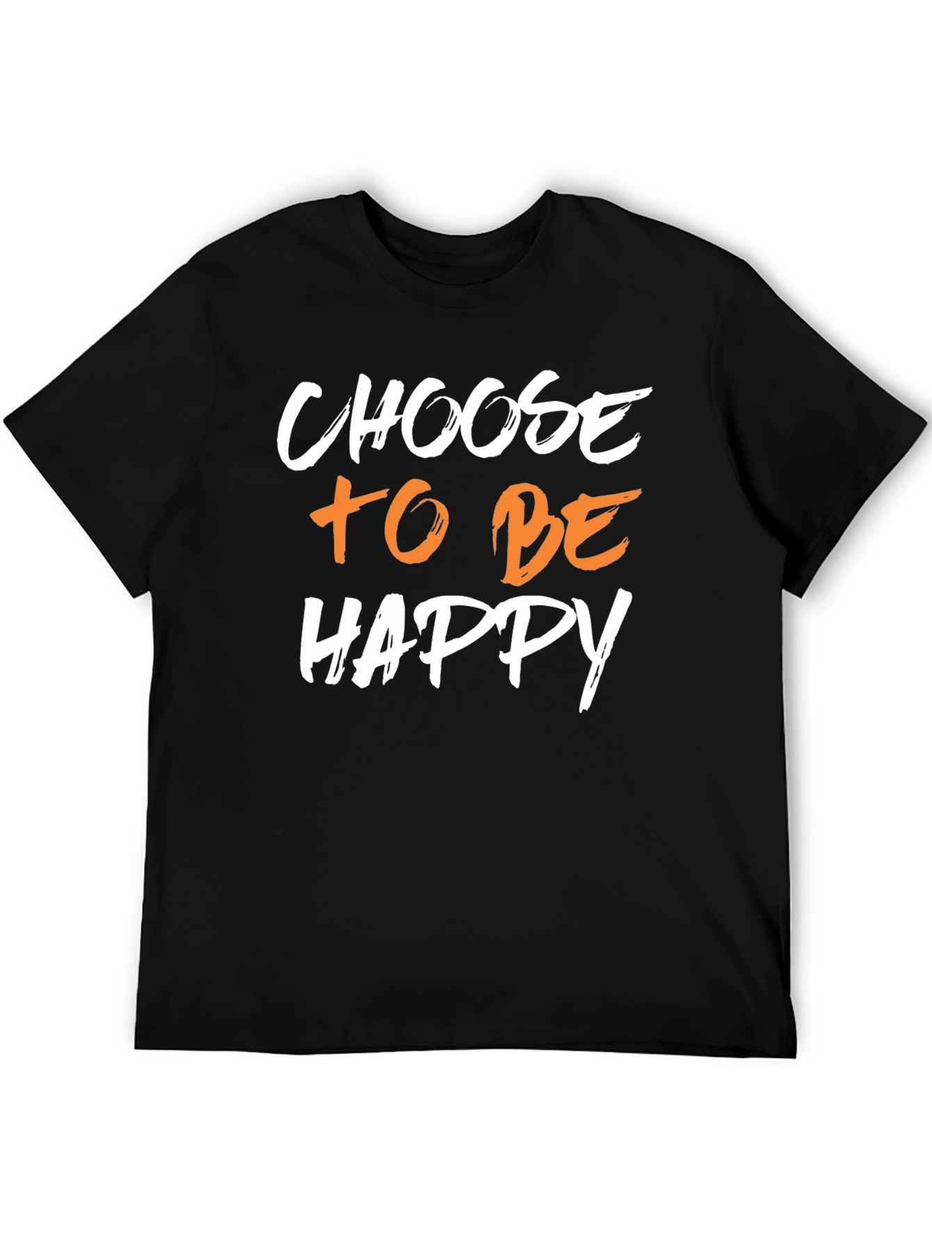 Choose to be Happy Graphic Tee - Black