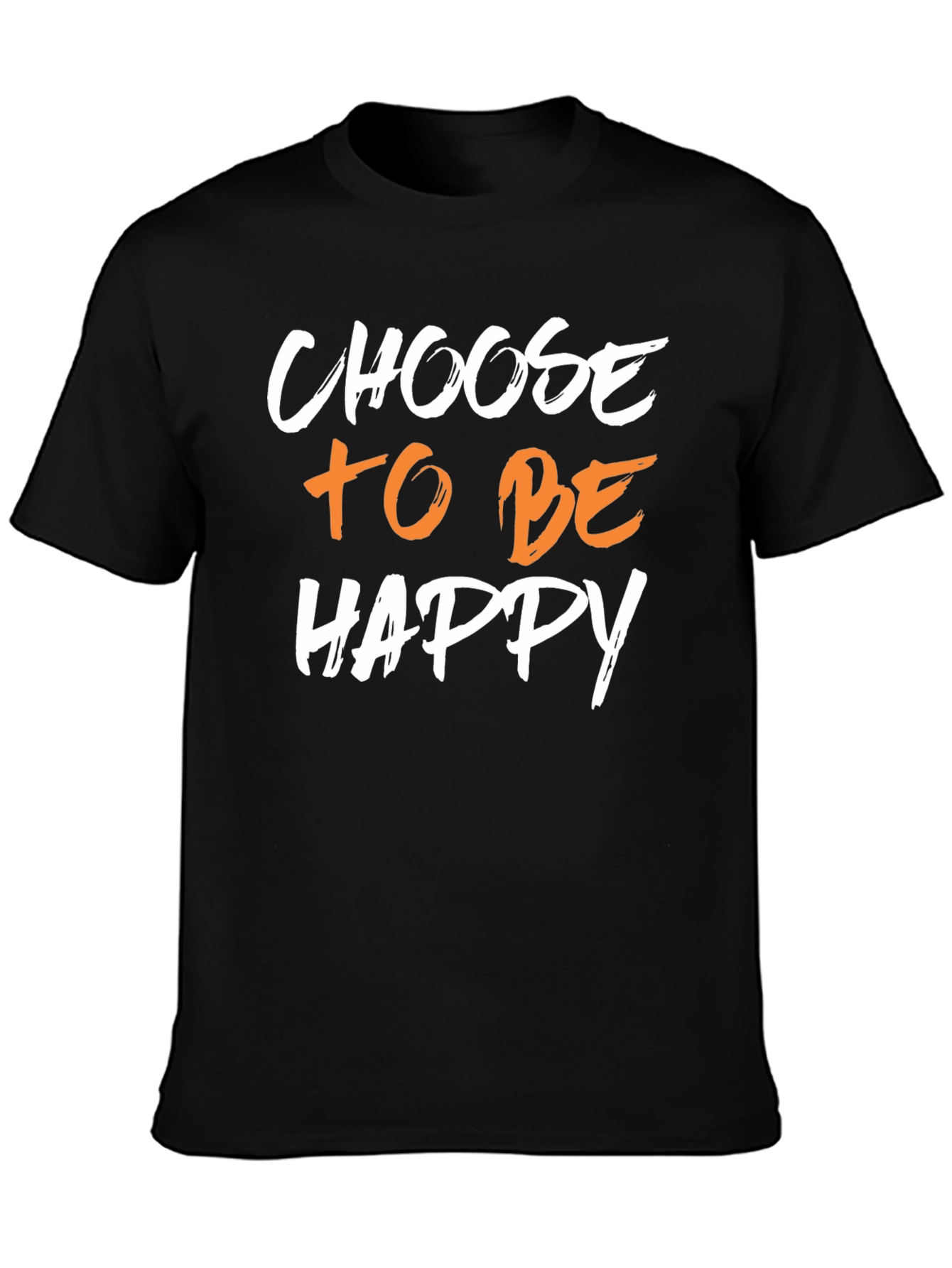 Choose to be Happy Graphic Tee - Black