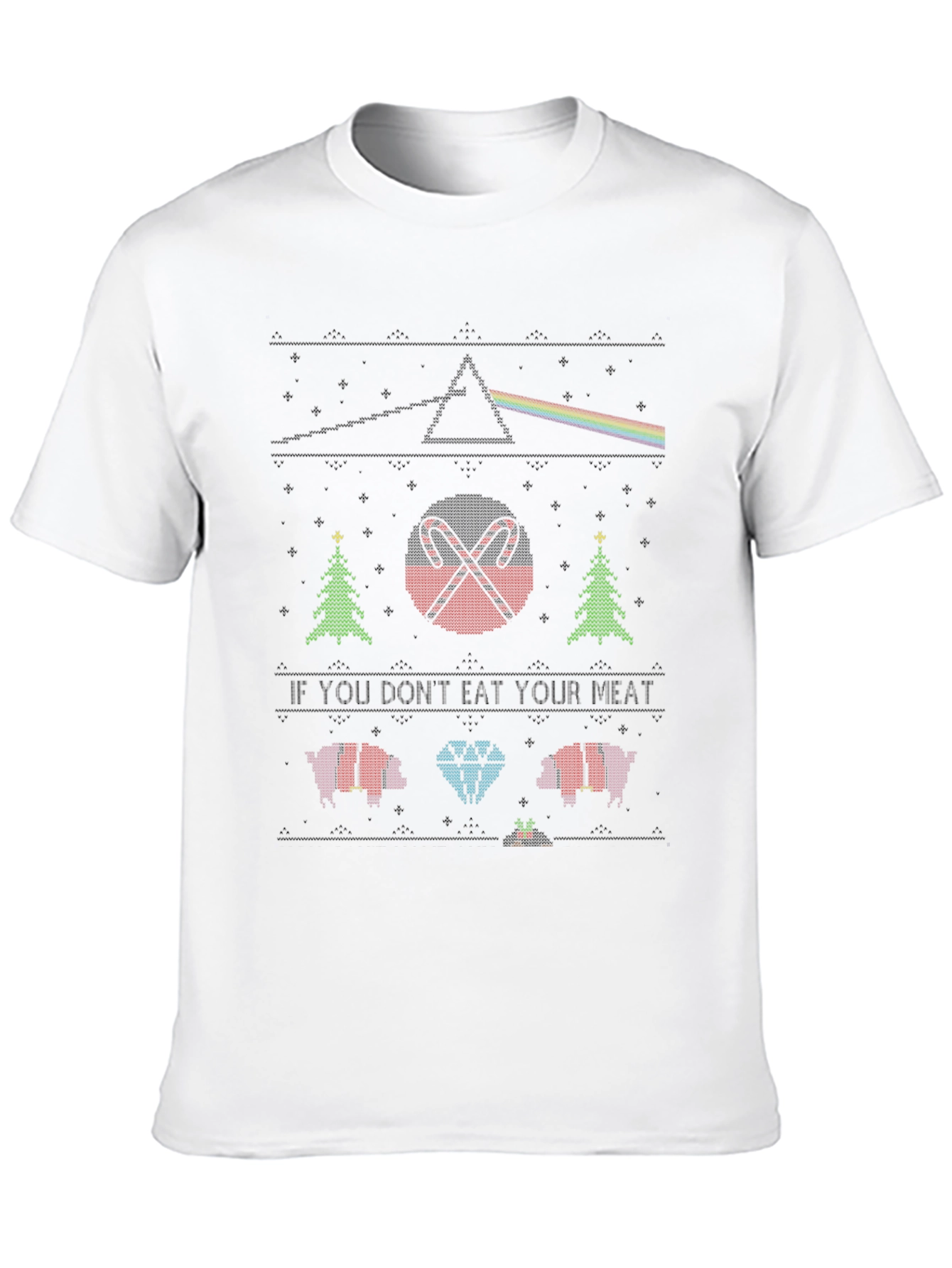 Novelty Christmas Knit Style Tee
