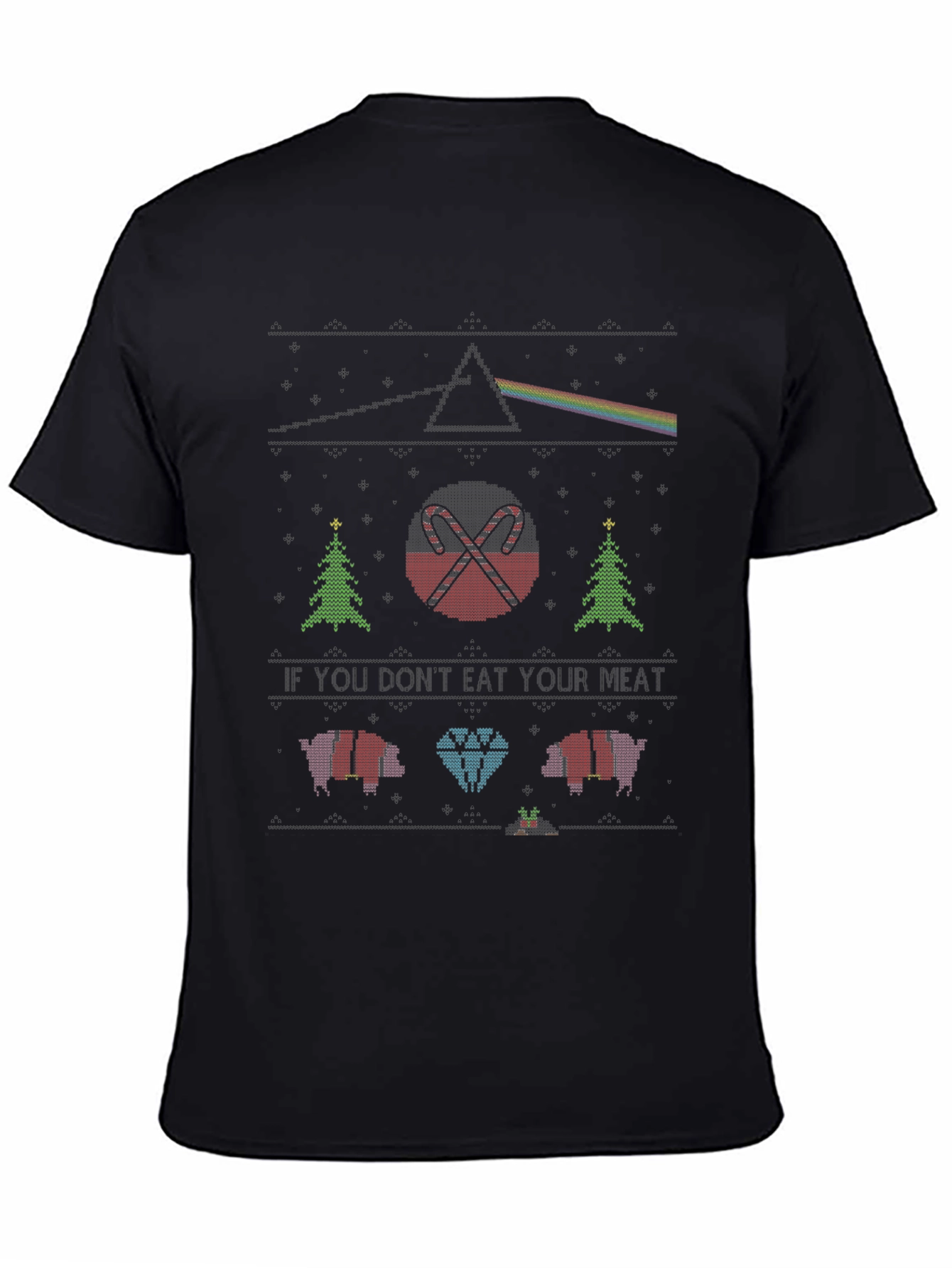 Novelty Christmas Knit Style Tee