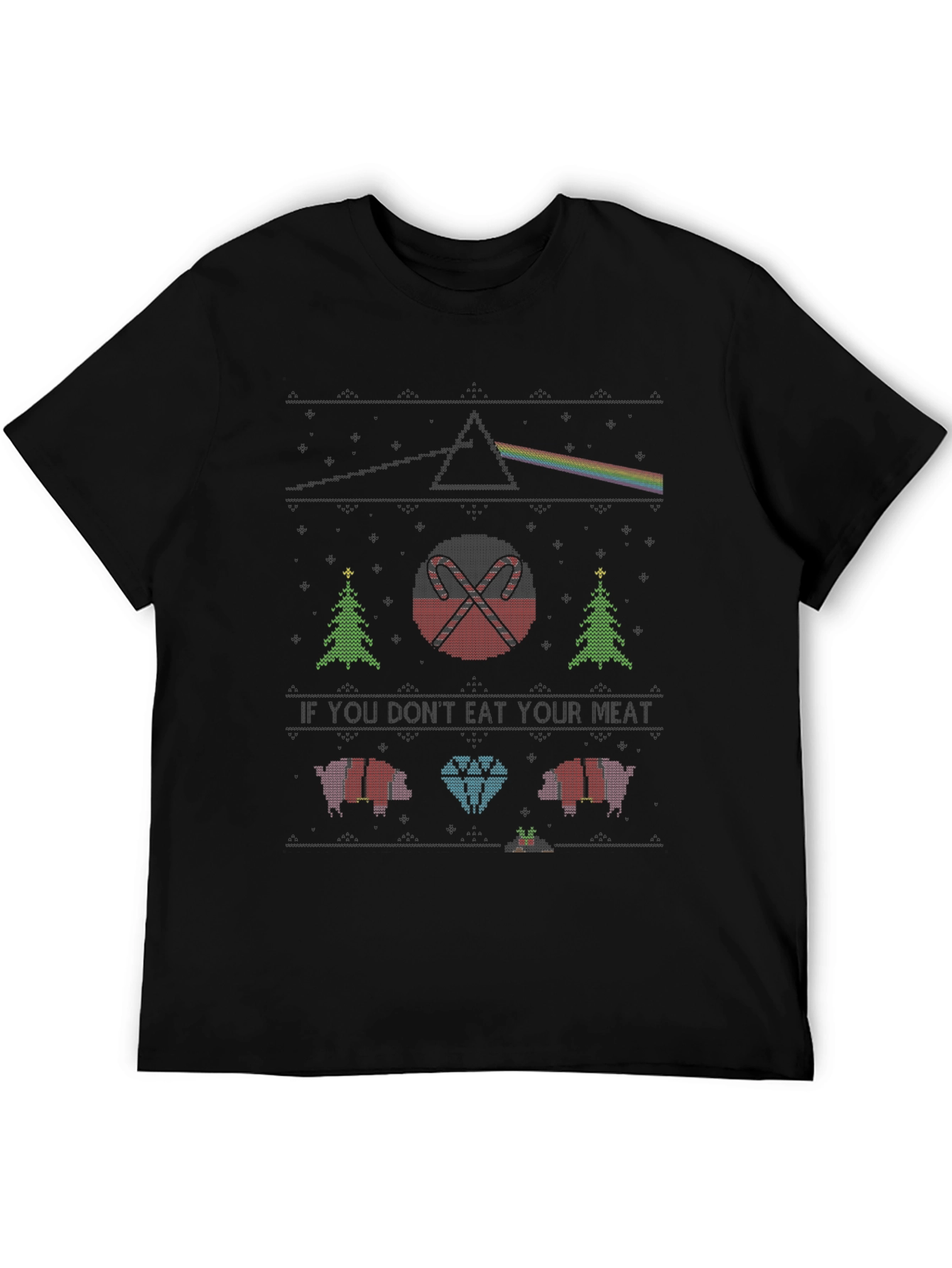 Novelty Christmas Knit Style Tee