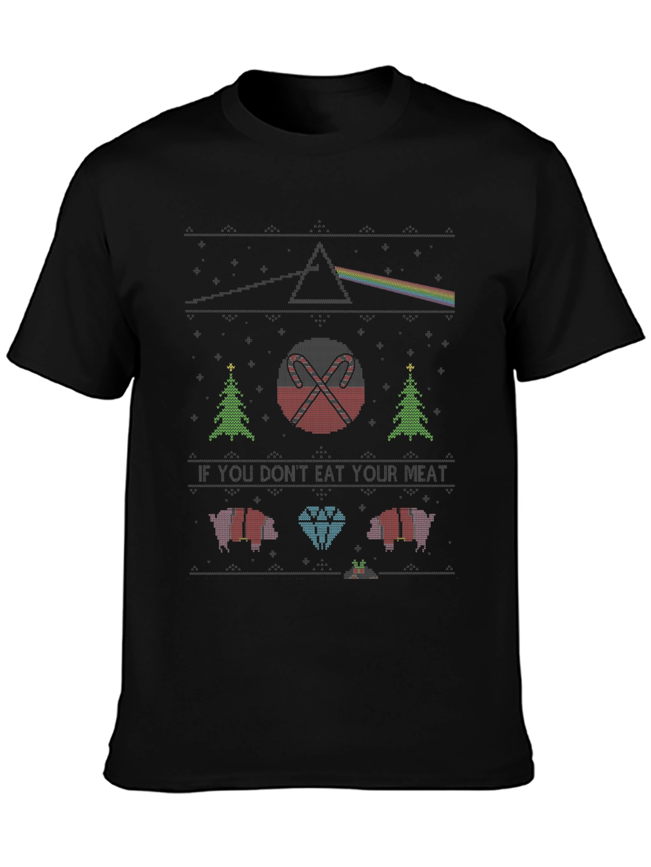 Novelty Christmas Knit Style Tee