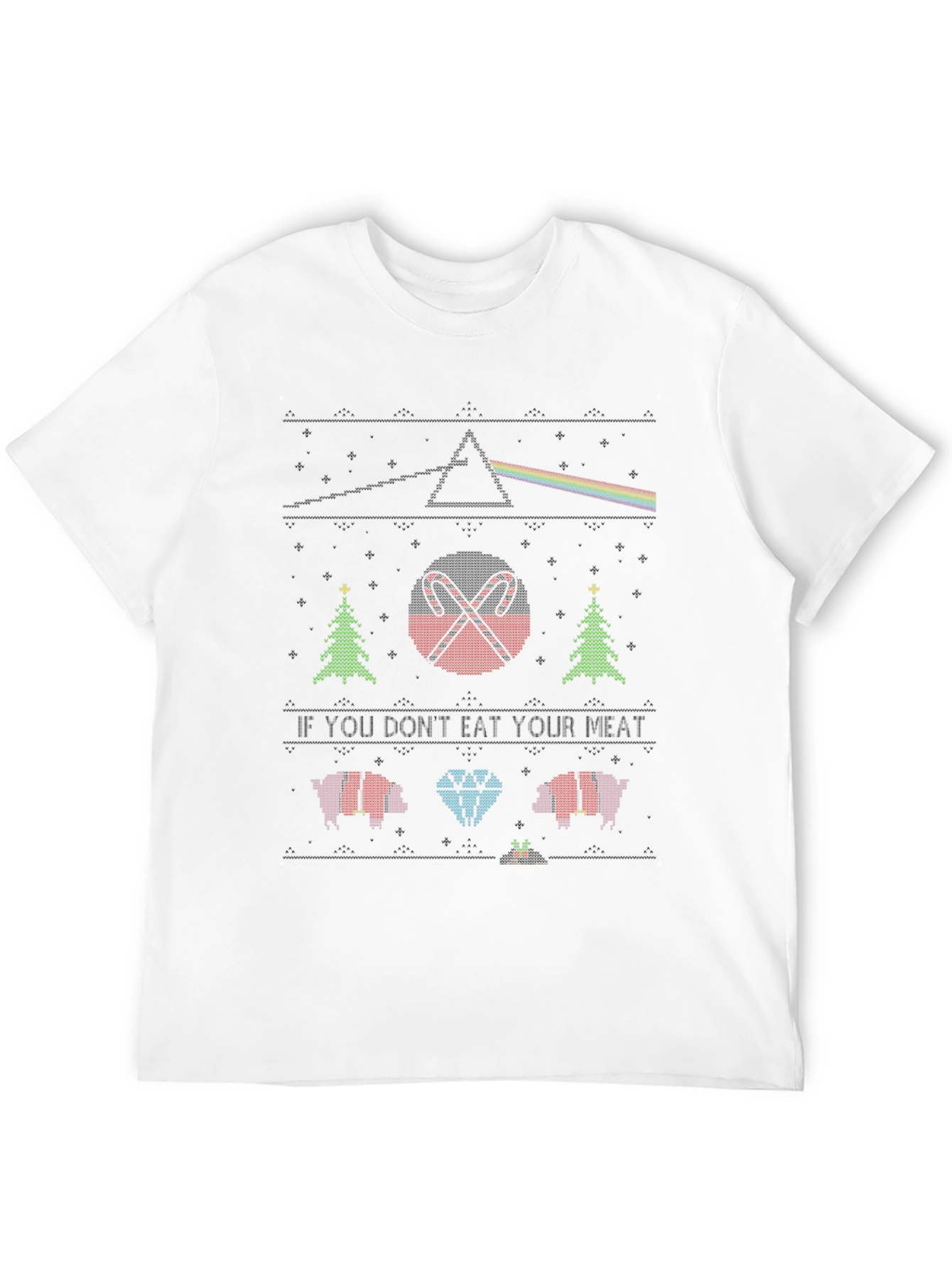 Novelty Christmas Knit Style Tee