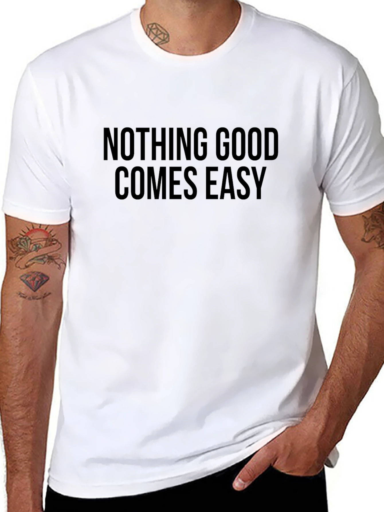 Nothing Good Comes Easy Black T-Shirt
