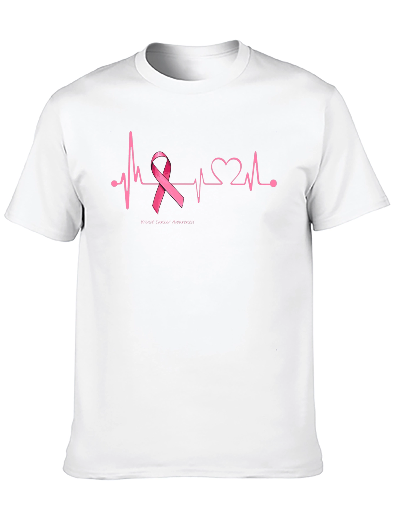 Breast Cancer Awareness Heartbeat T-Shirt