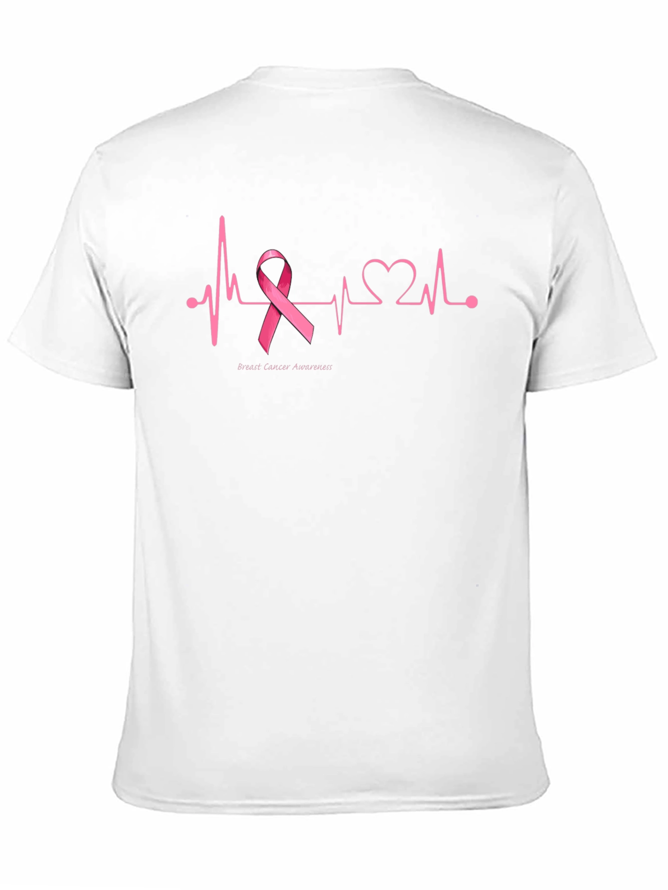 Breast Cancer Awareness Heartbeat T-Shirt