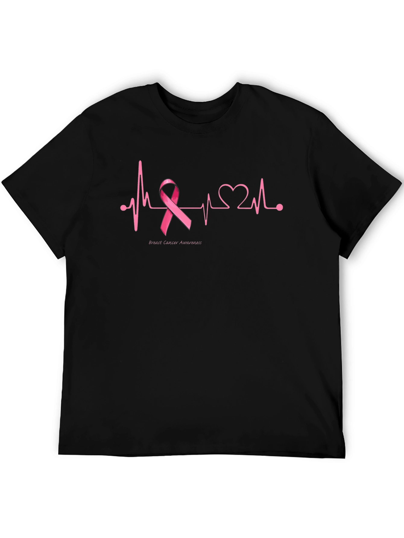 Breast Cancer Awareness Heartbeat T-Shirt