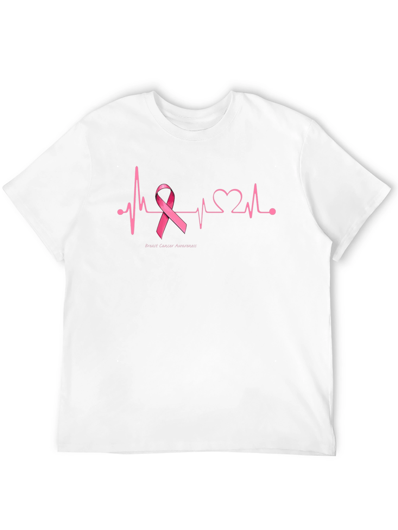Breast Cancer Awareness Heartbeat T-Shirt