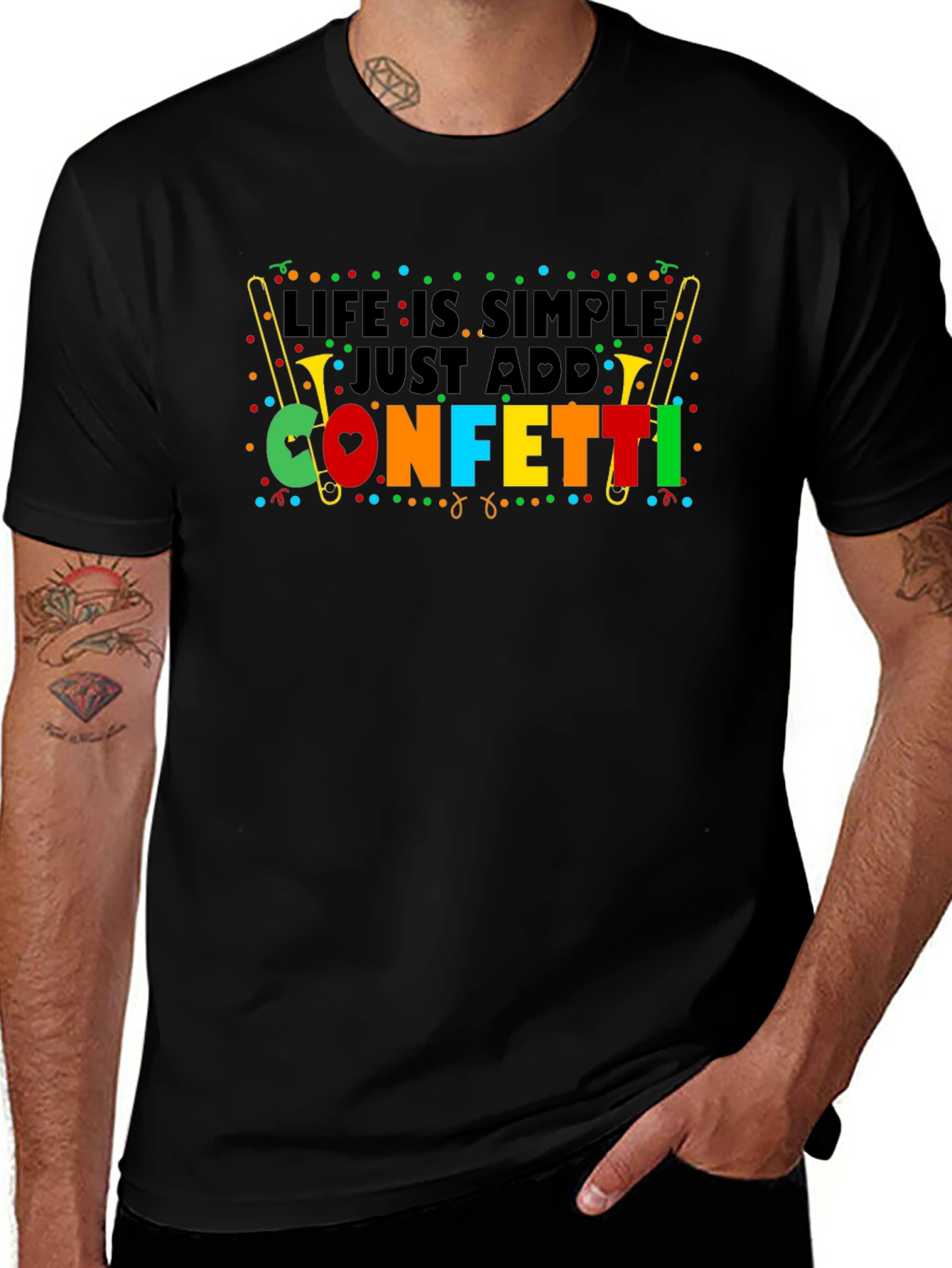 Life is Simple Just Add Confetti T-Shirt