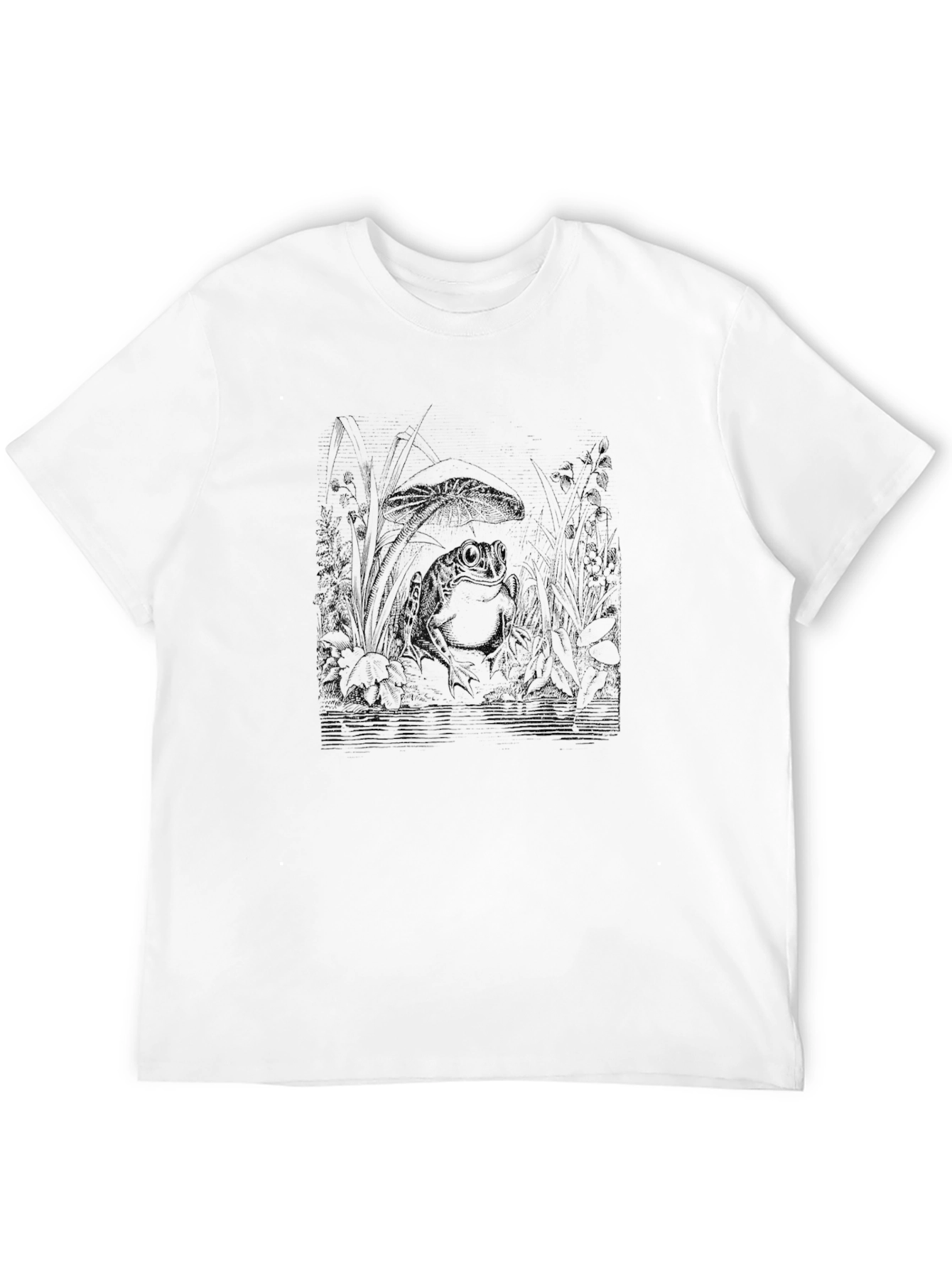 Monochrome Graphic Print T-Shirt