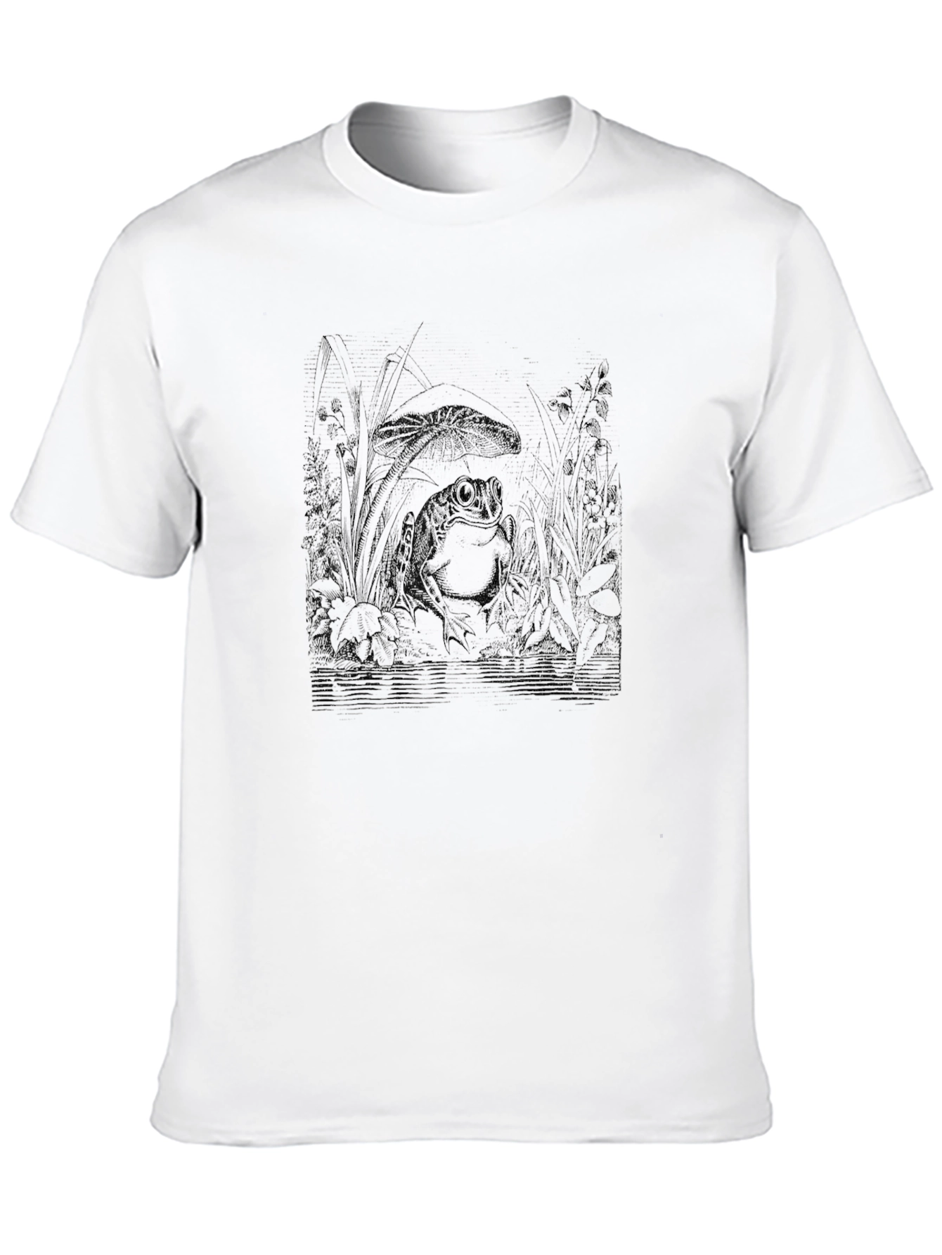 Monochrome Graphic Print T-Shirt