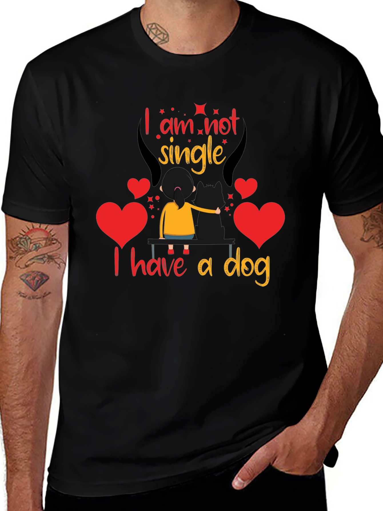 Im Not Single I Have A Dog Graphic Tee