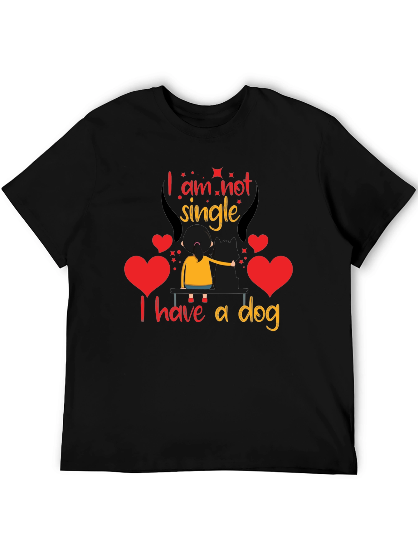 Im Not Single I Have A Dog Graphic Tee