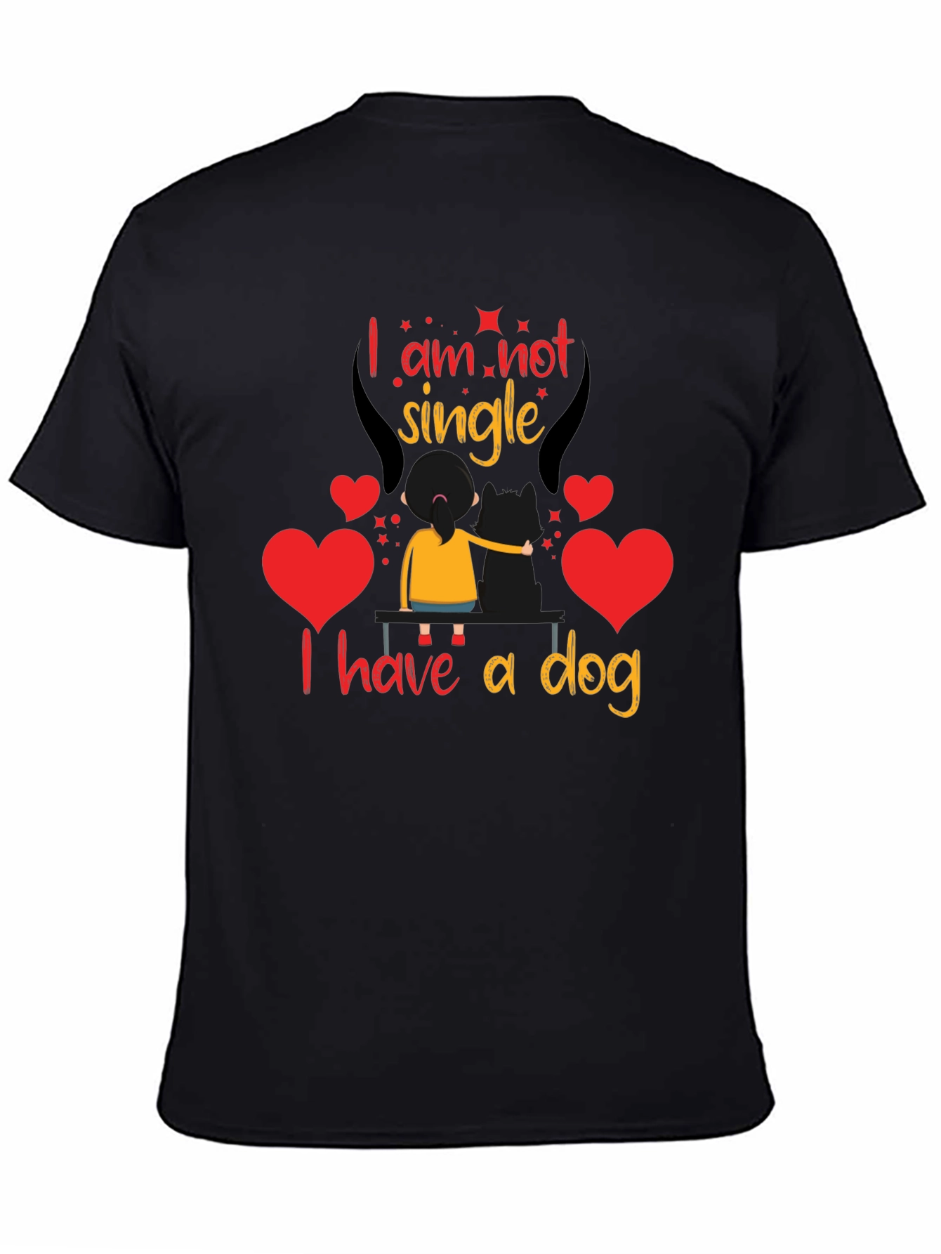 Im Not Single I Have A Dog Graphic Tee