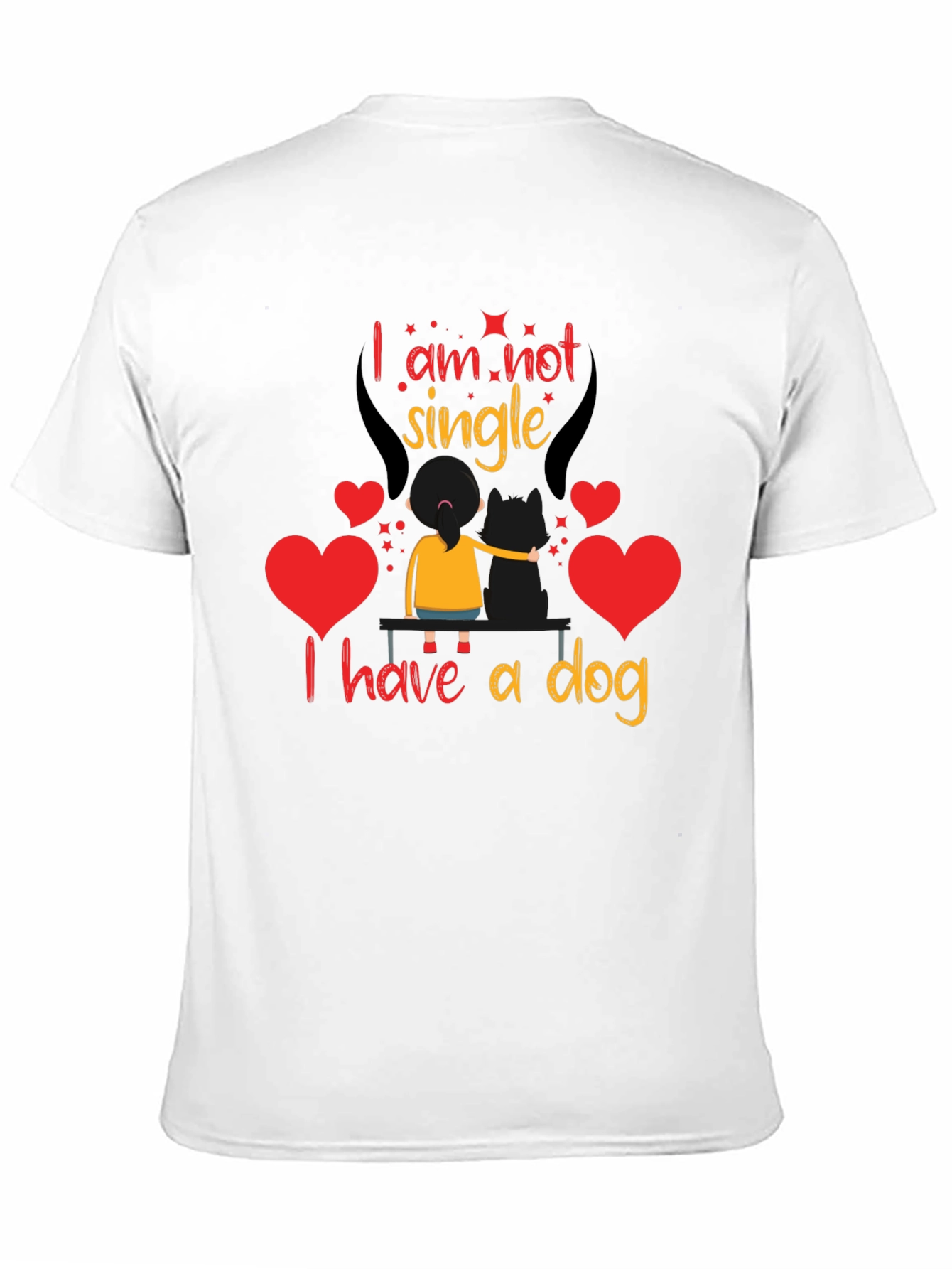 Im Not Single I Have A Dog Graphic Tee