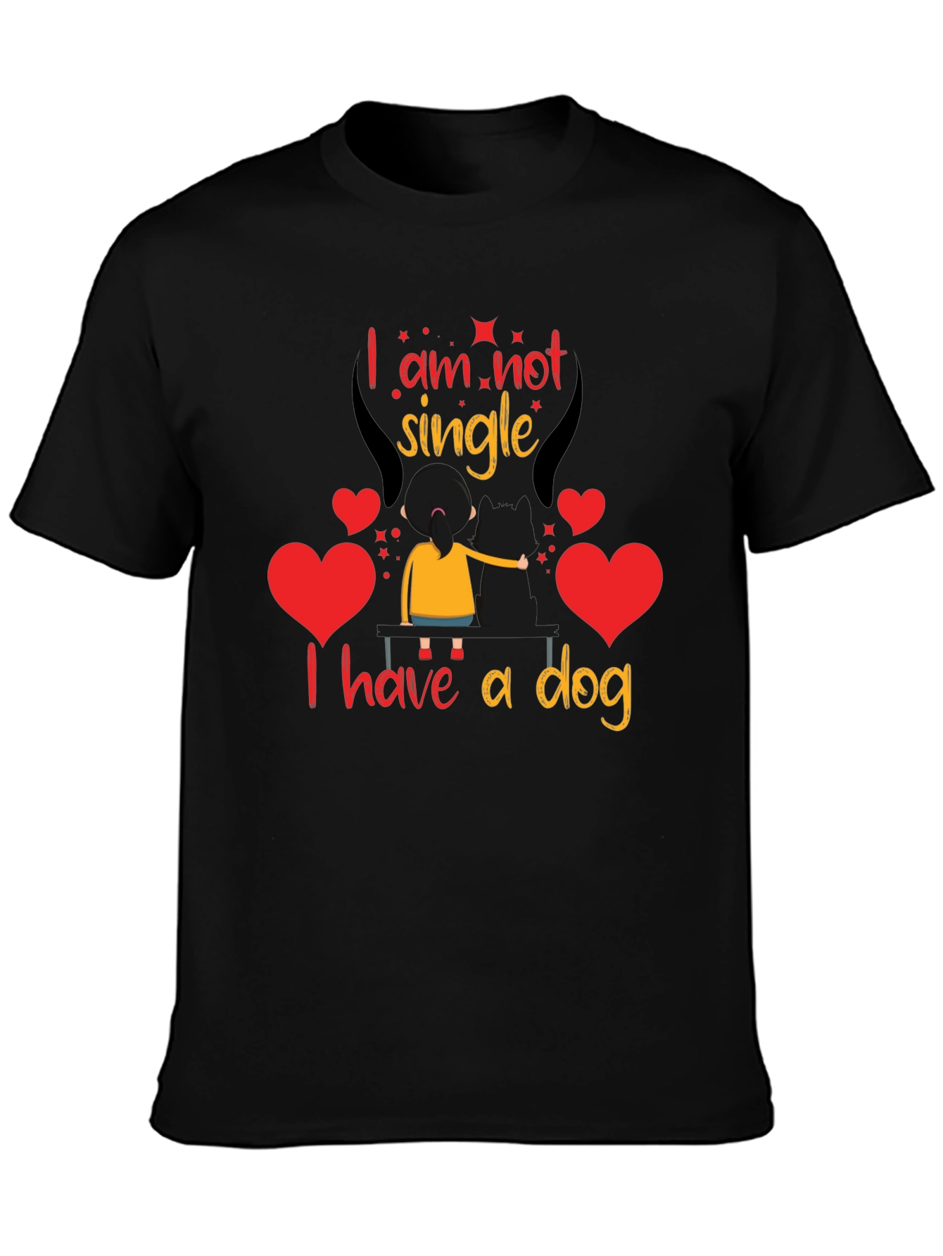 Im Not Single I Have A Dog Graphic Tee