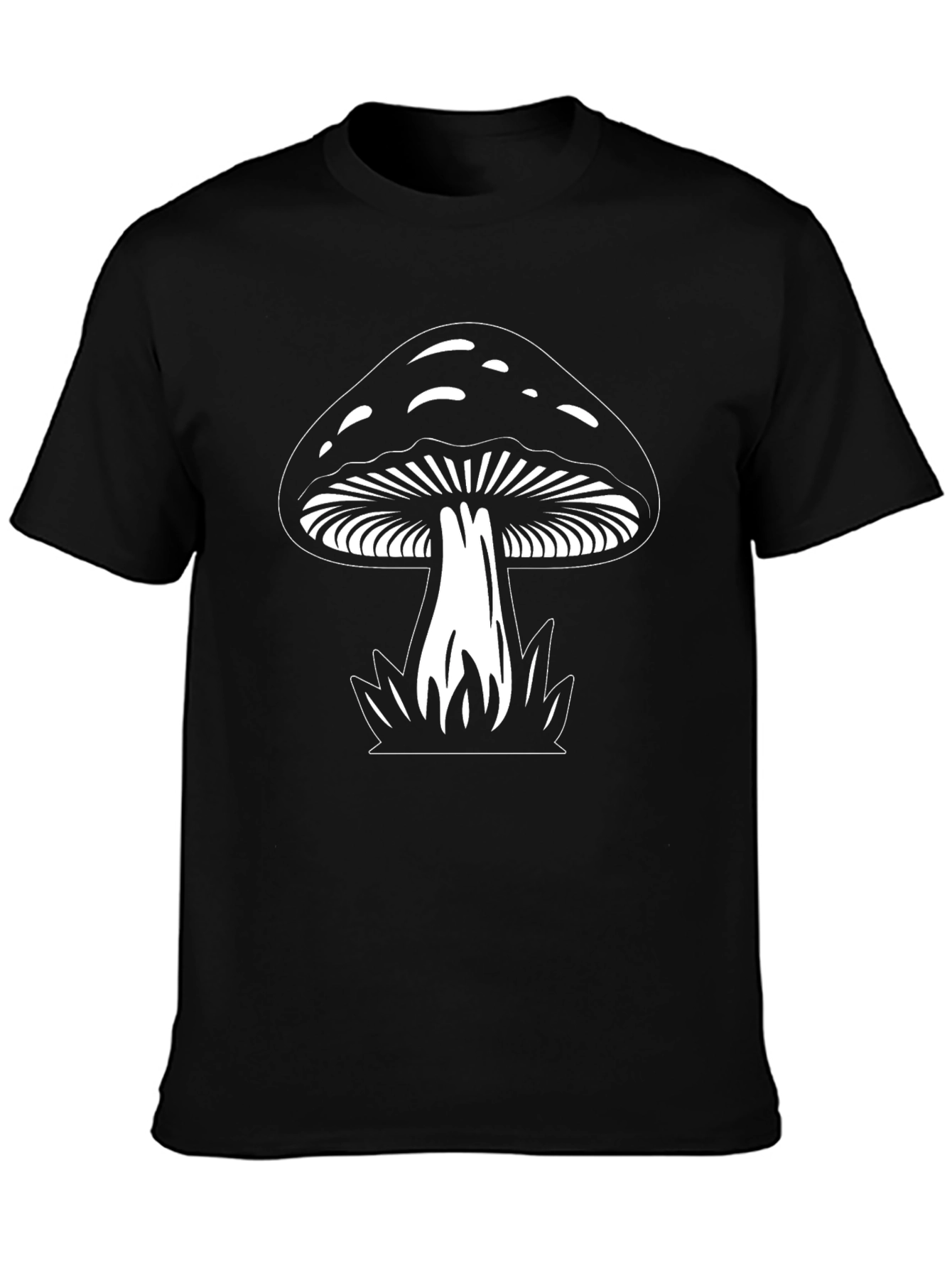 Mushroom Graphic T-Shirt - Black