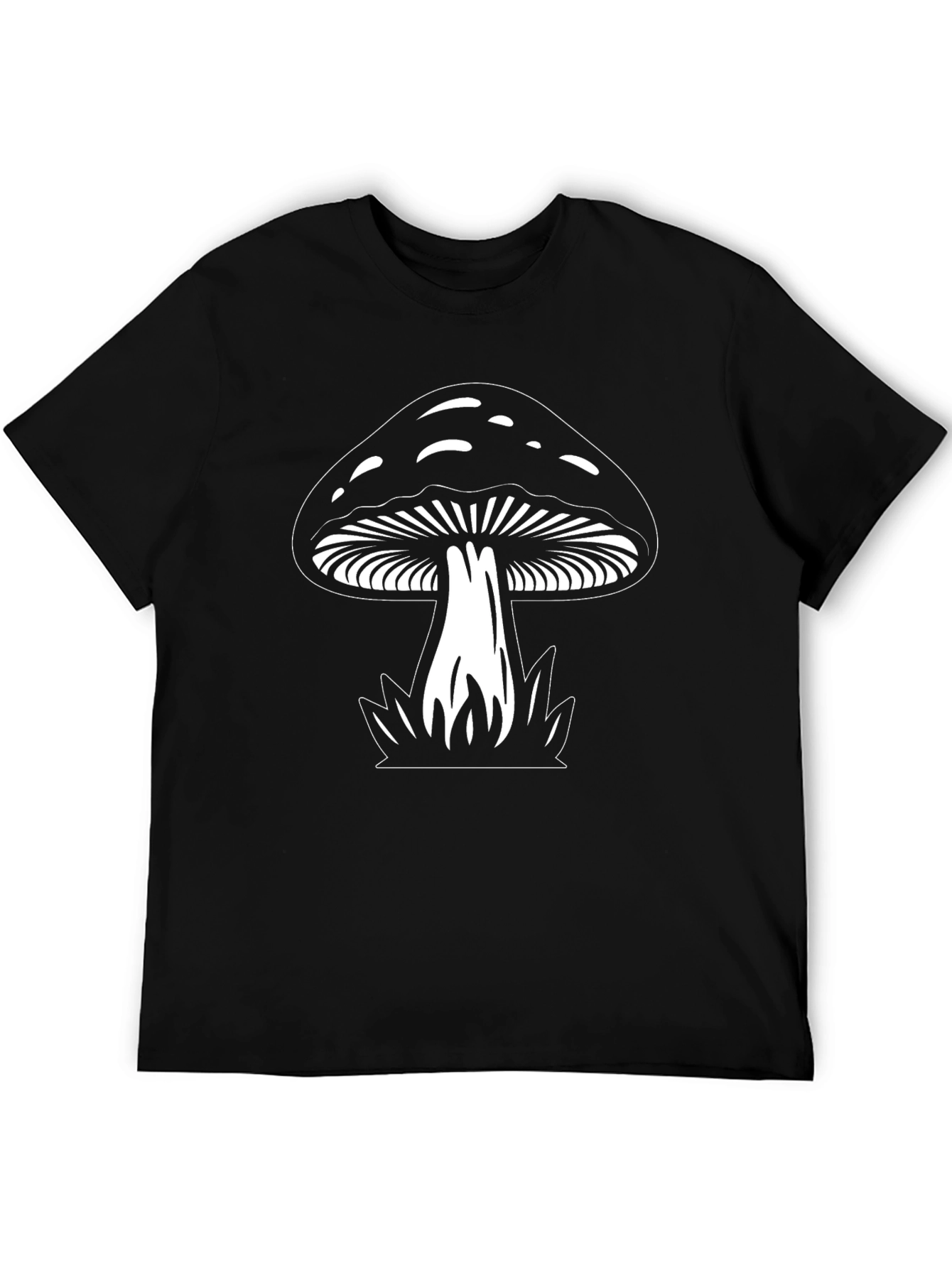 Mushroom Graphic T-Shirt - Black