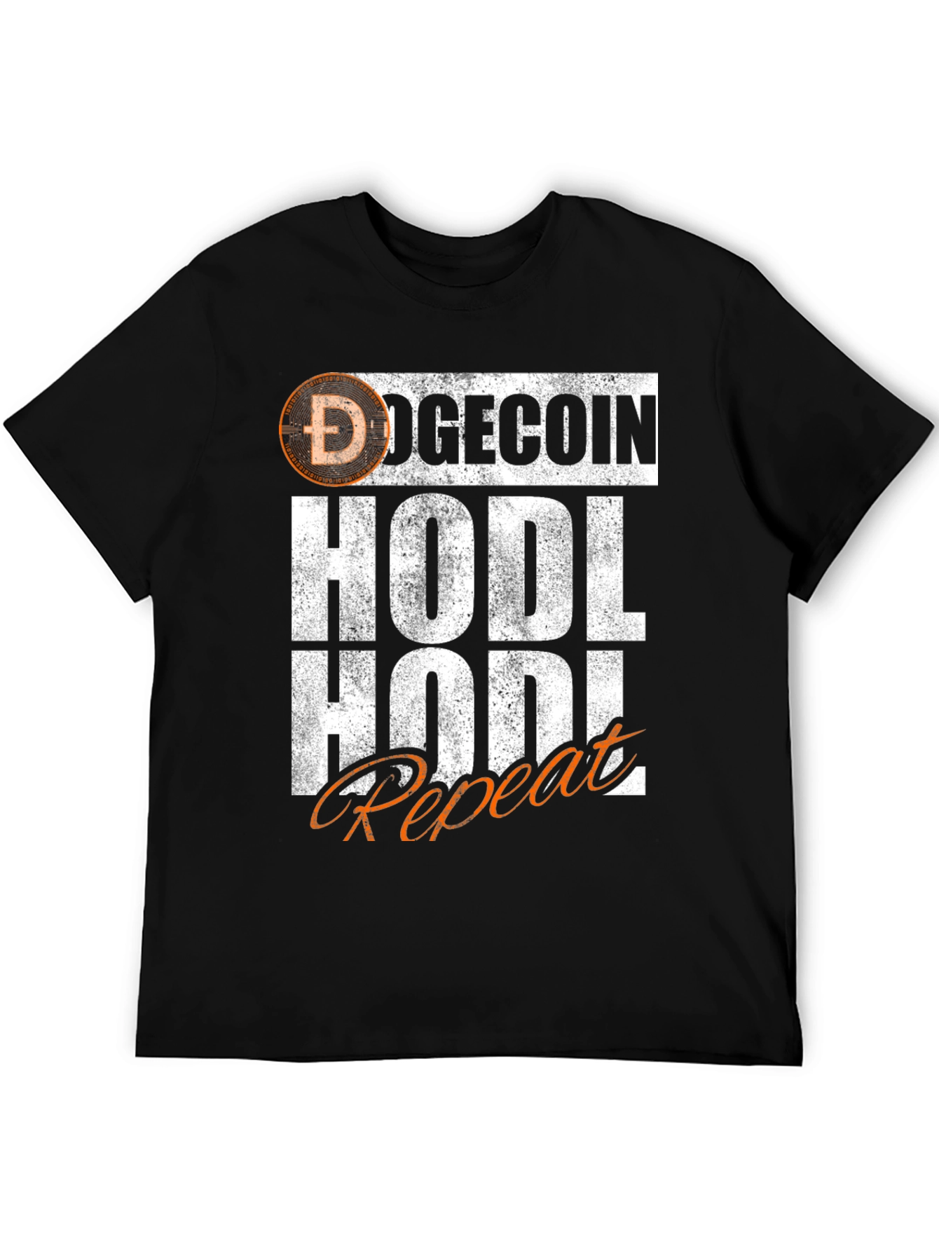 DogeCoin HODL Repeat Graphic T-Shirt
