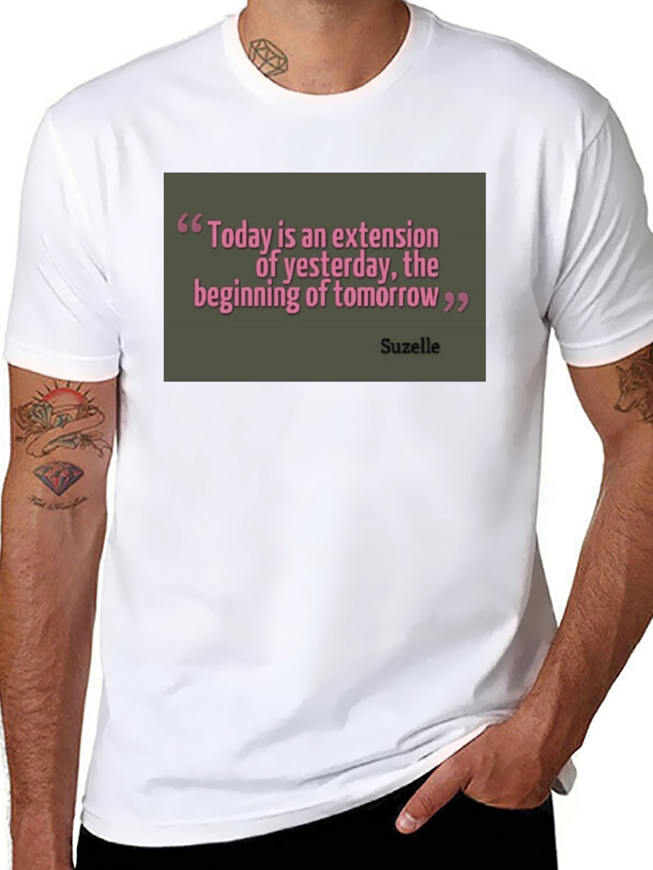 Inspirational Quote Graphic T-Shirt - Today is Extension