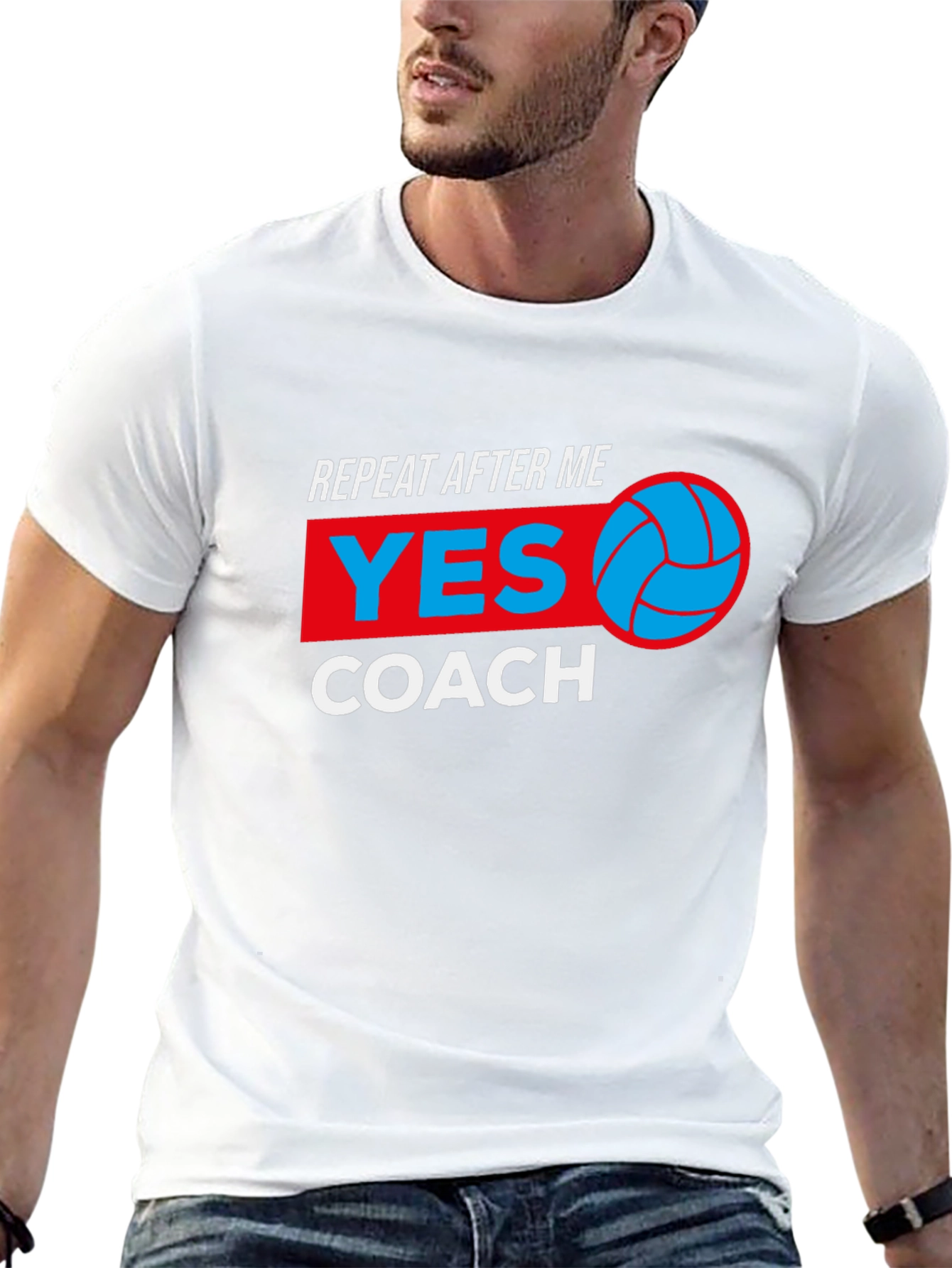 Volleyball Coach Graphic Tee