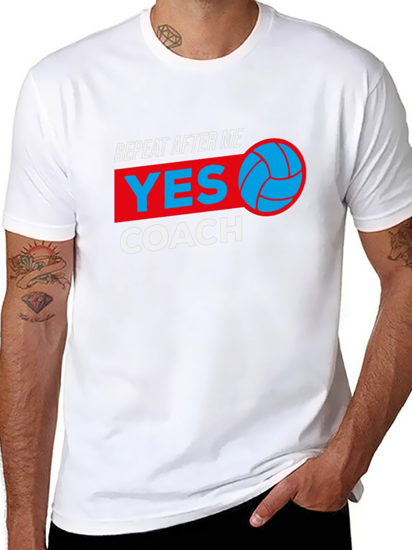 Volleyball Coach Graphic Tee