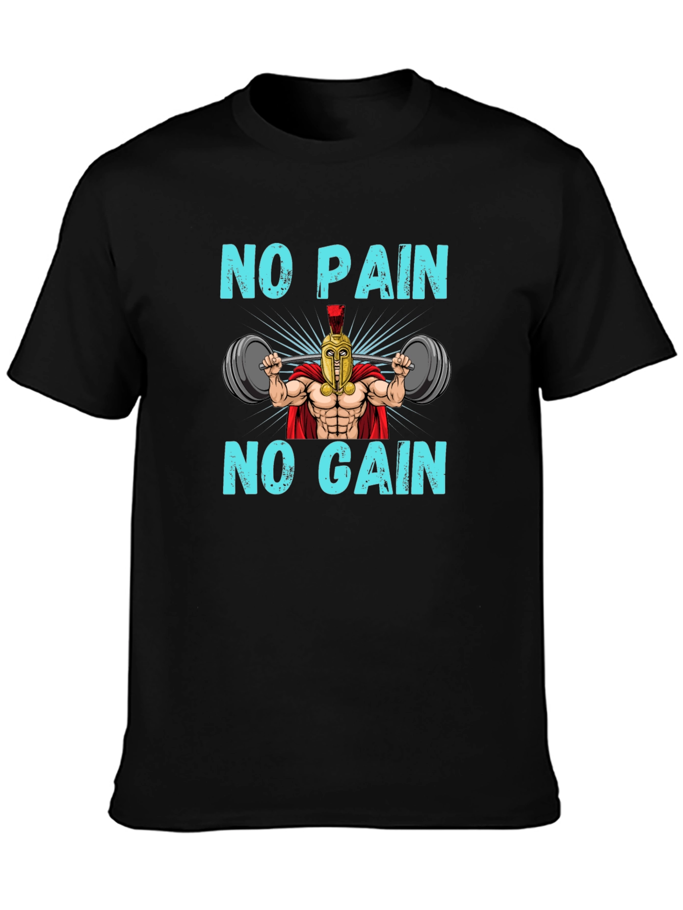 No Pain No Gain Spartan Gym T-Shirt