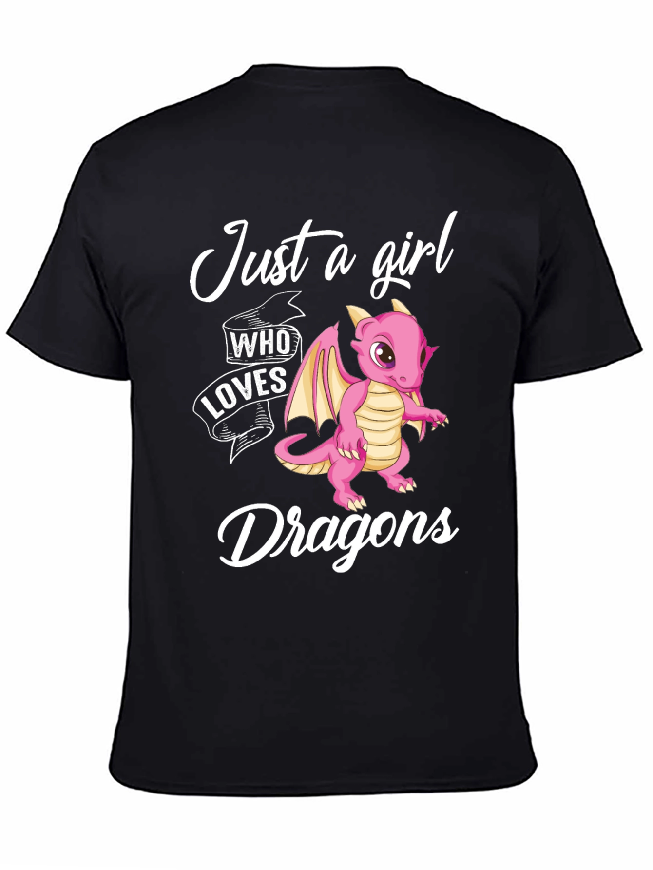 Just a Girl Who Loves Dragons Graphic T-Shirt