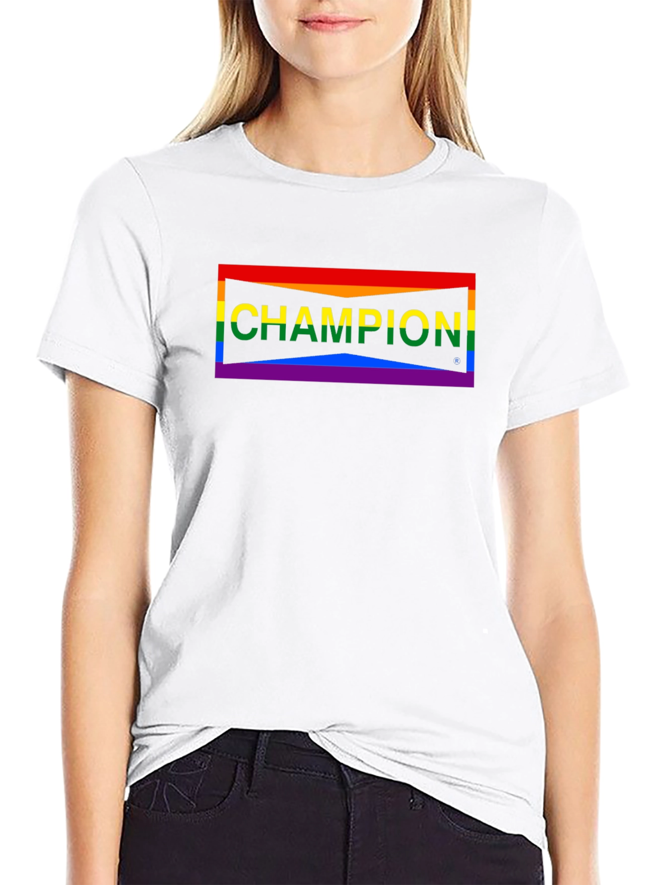 Champion Pride Black T-Shirt