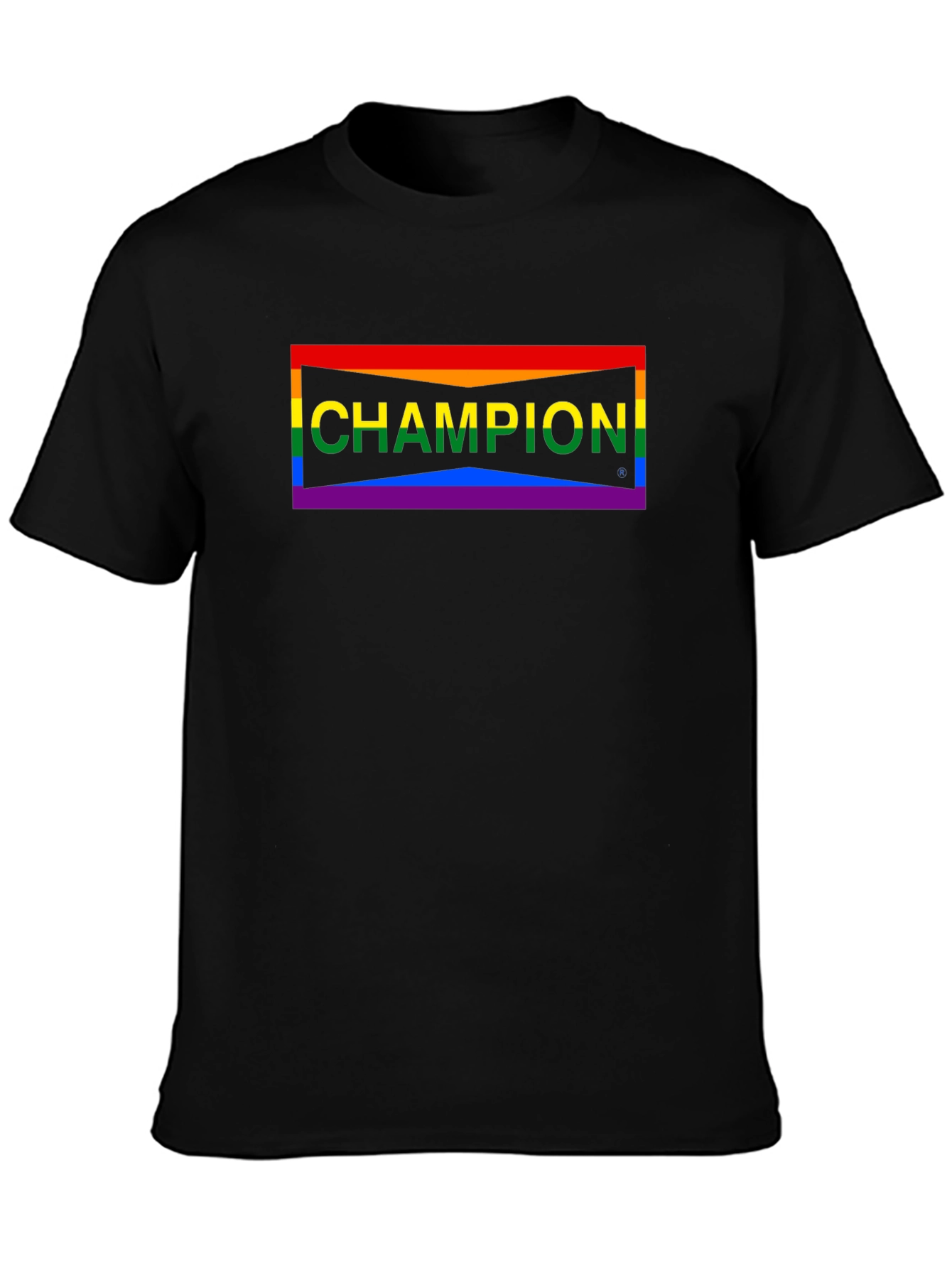 Champion Pride Black T-Shirt