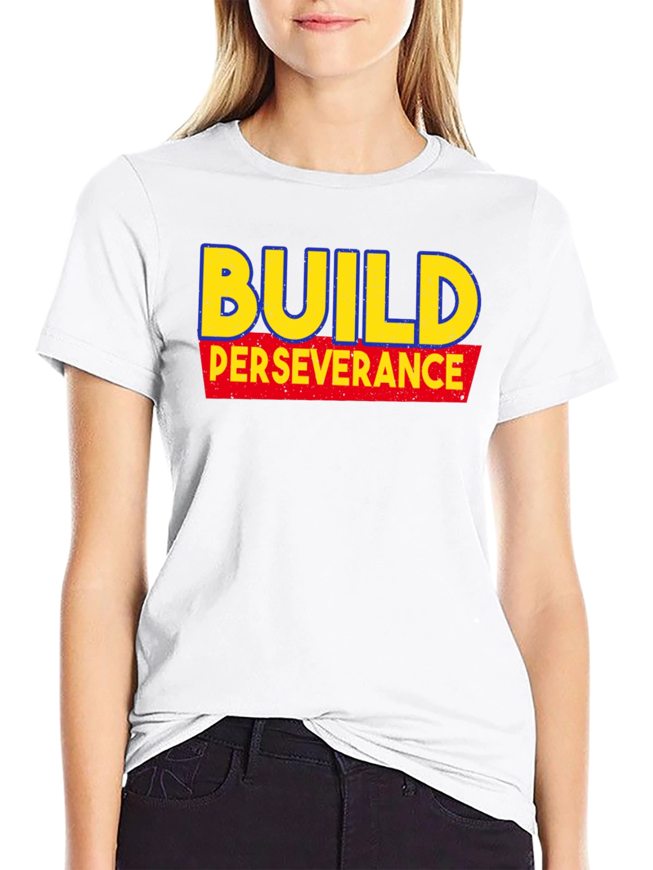 Build Perseverance Graphic Tee - Motivational T-Shirt