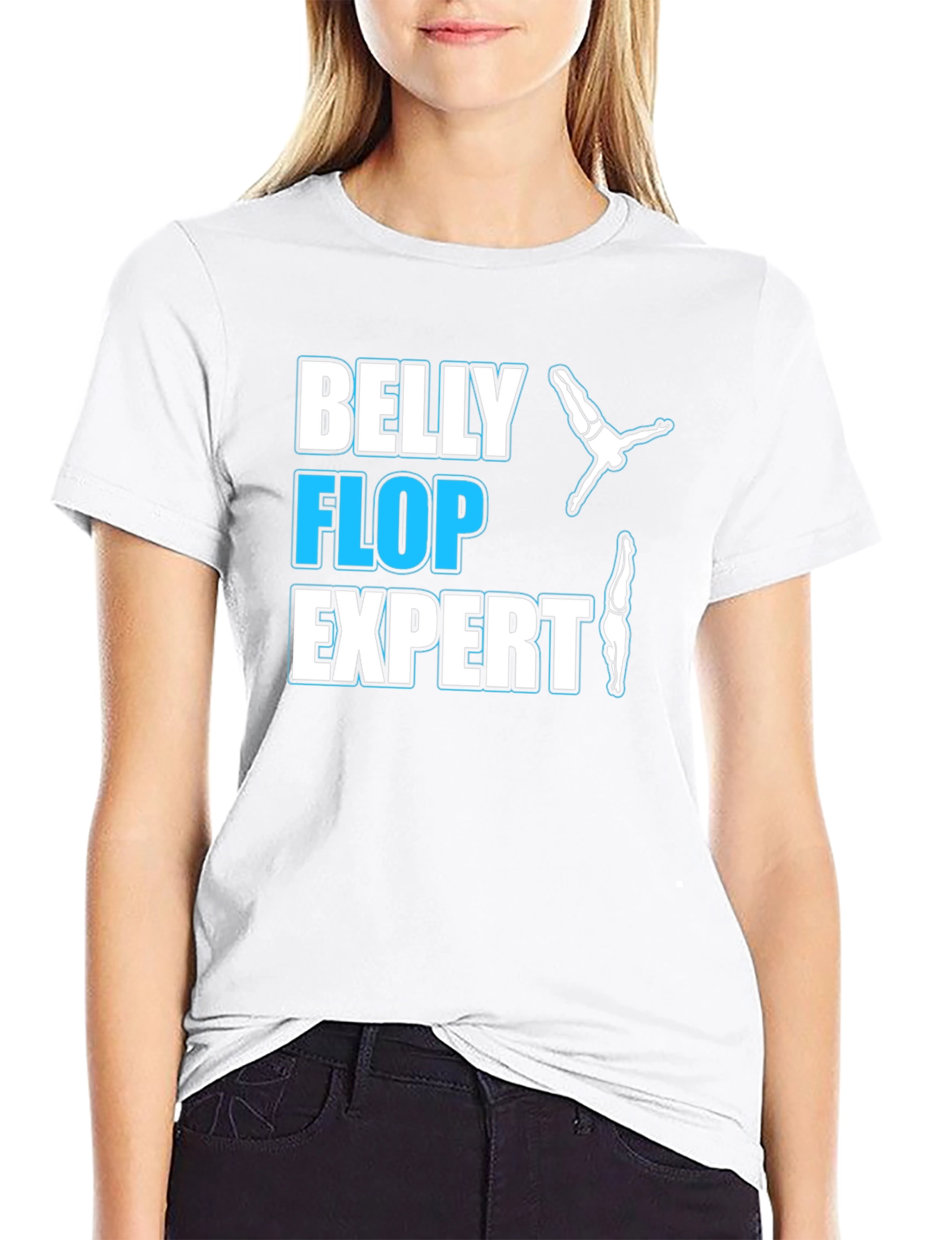 Belly Flop Expert T-Shirt - Funny Diving Tee
