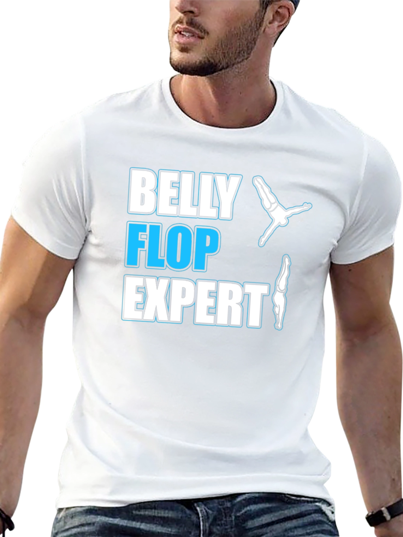 Belly Flop Expert T-Shirt - Funny Diving Tee