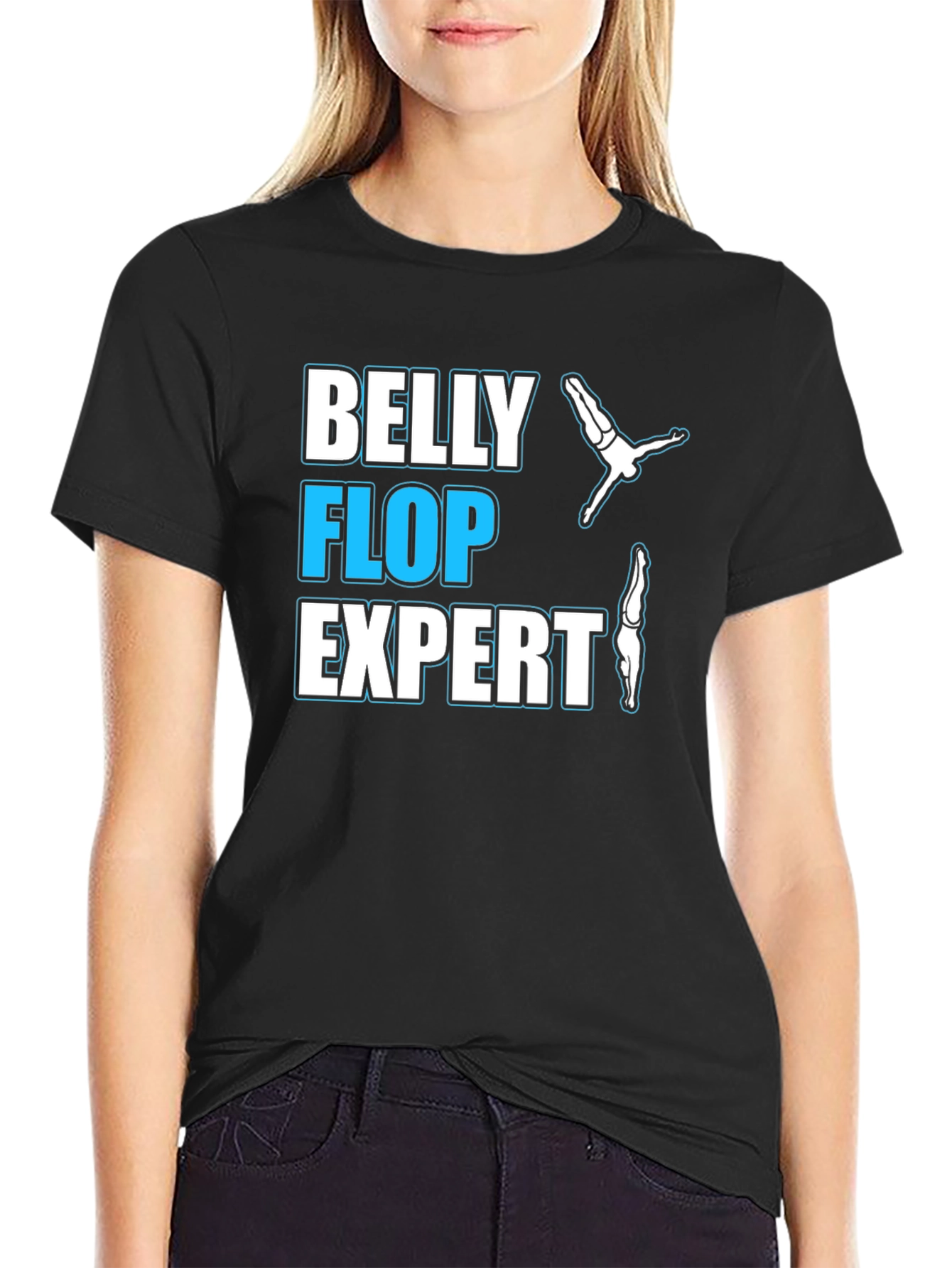 Belly Flop Expert T-Shirt - Funny Diving Tee