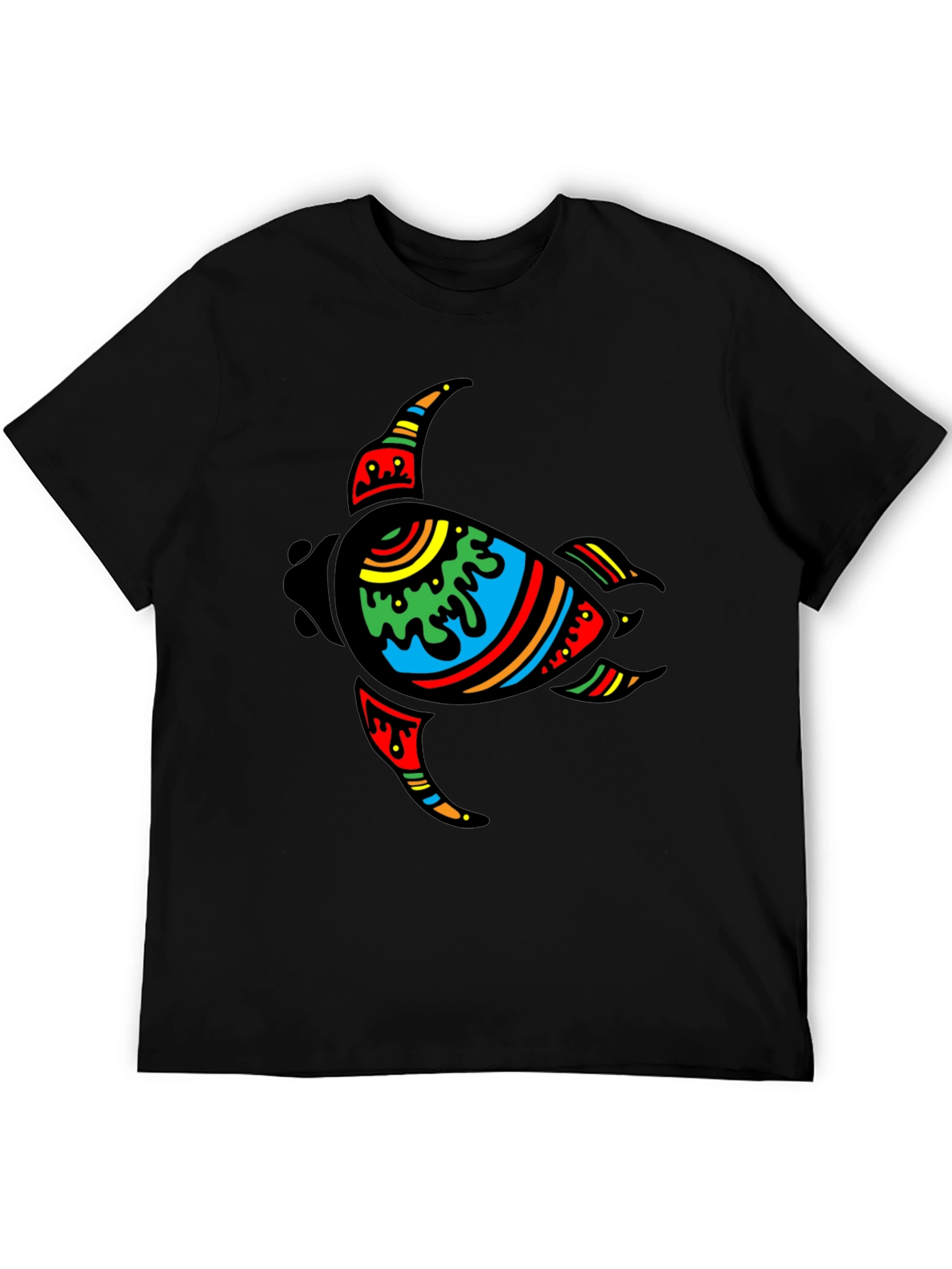 Turtle Graphic Black T-Shirt