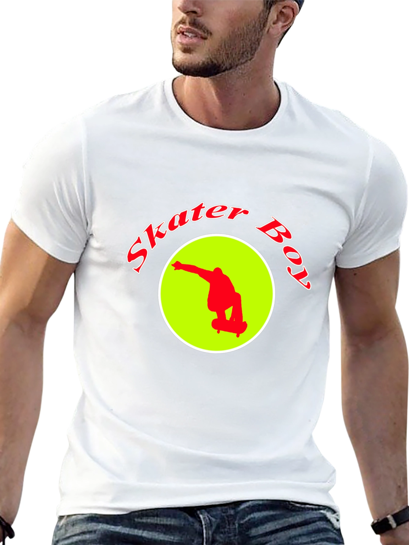 Skater Boy Graphic Tee - Black T-Shirt