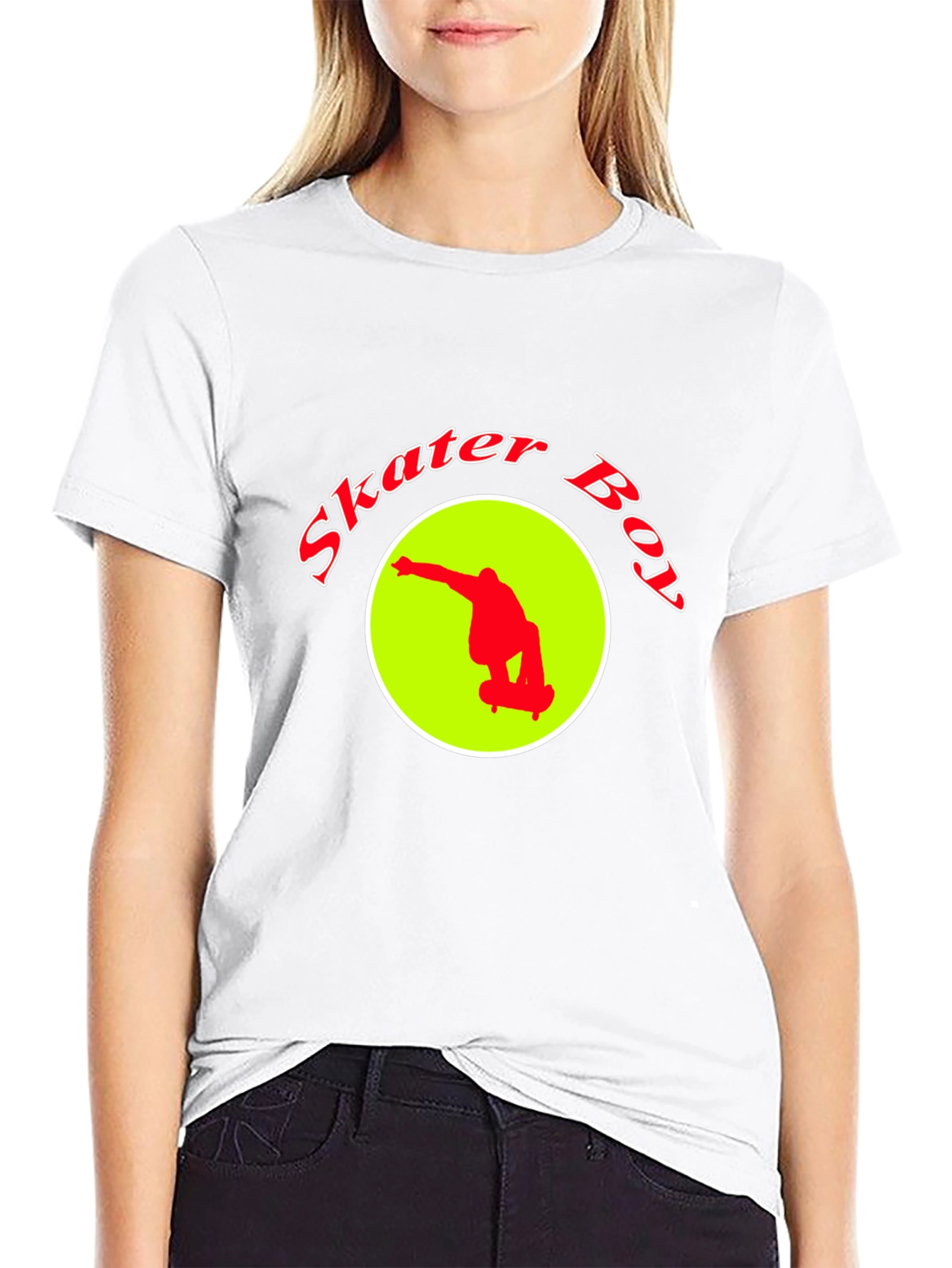 Skater Boy Graphic Tee - Black T-Shirt