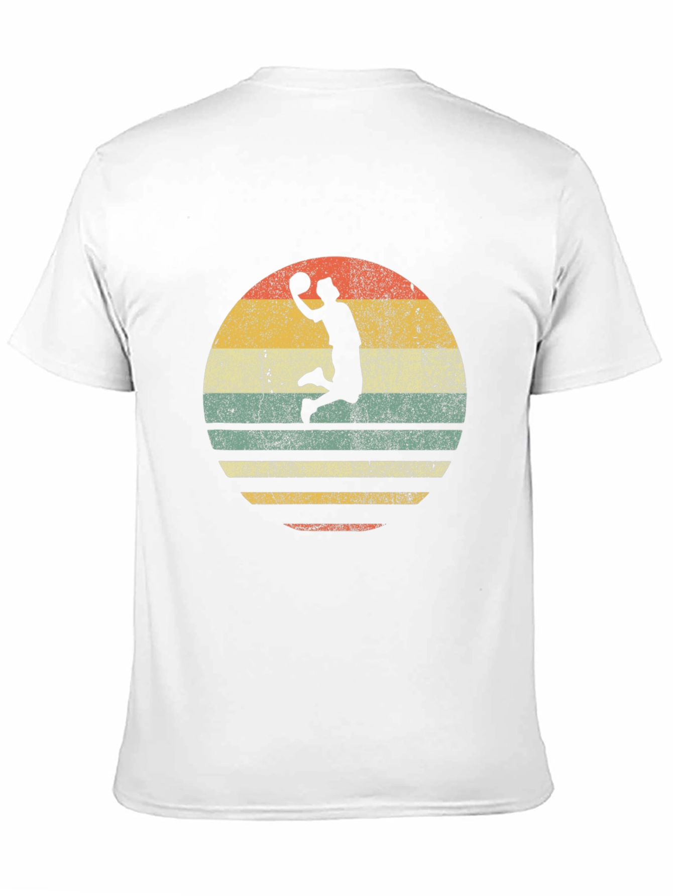 Retro Basketball Dunk Graphic T-Shirt