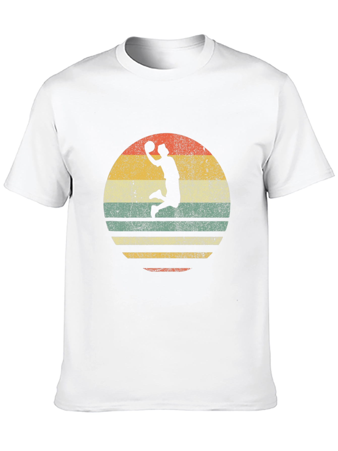 Retro Basketball Dunk Graphic T-Shirt