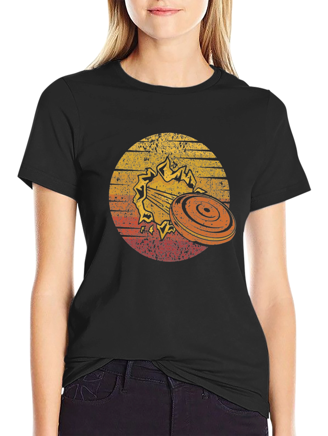 Clay Target Shooting Retro Style T-Shirt