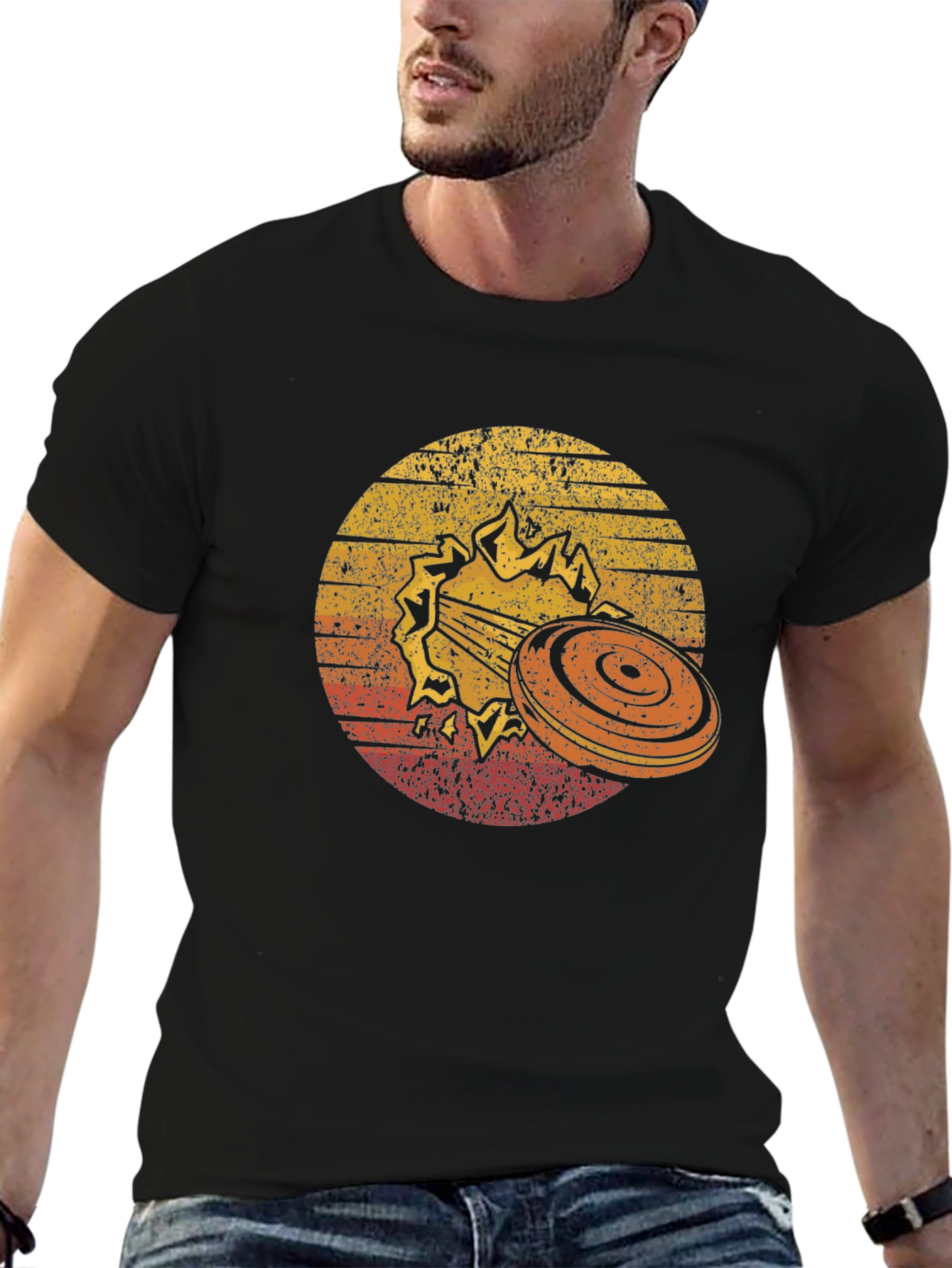 Clay Target Shooting Retro Style T-Shirt