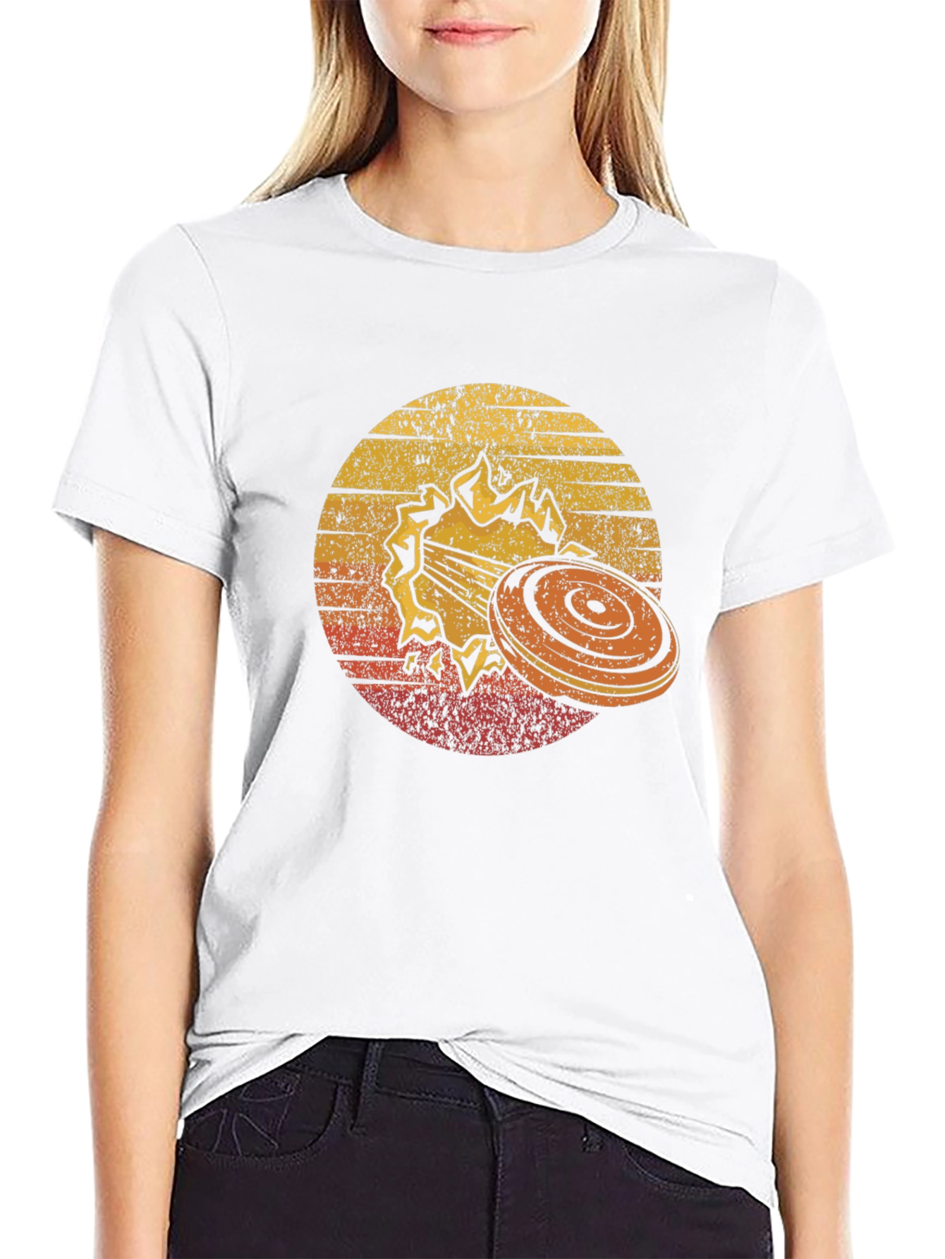 Clay Target Shooting Retro Style T-Shirt
