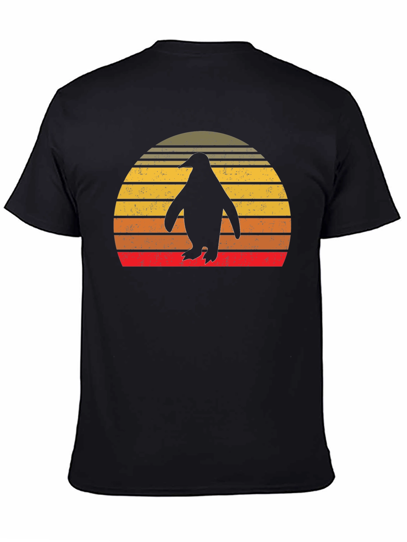 Retro Penguin Sunset T-Shirt
