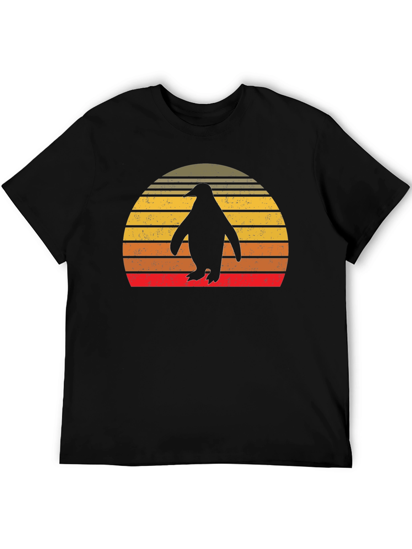 Retro Penguin Sunset T-Shirt