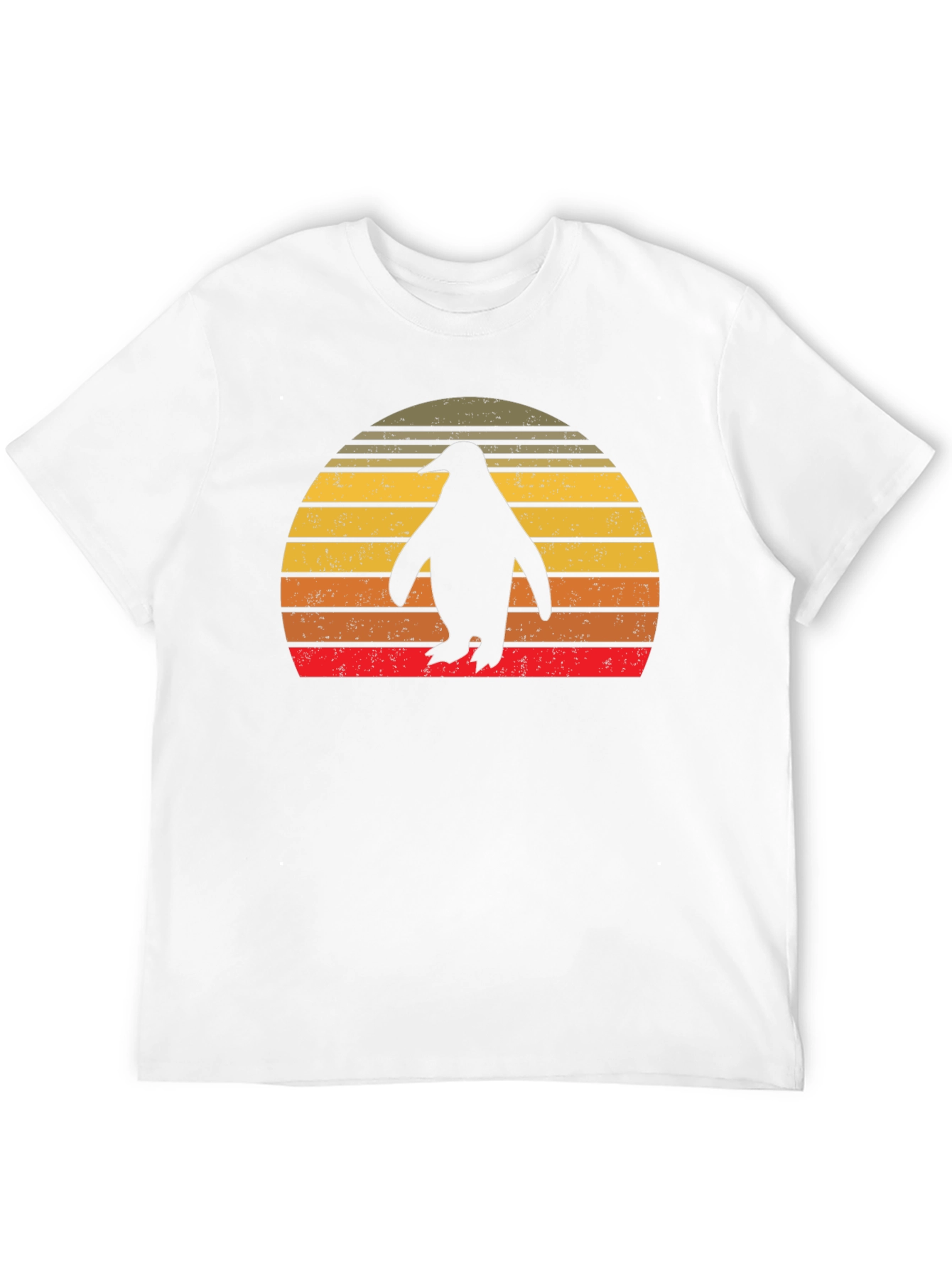 Retro Penguin Sunset T-Shirt