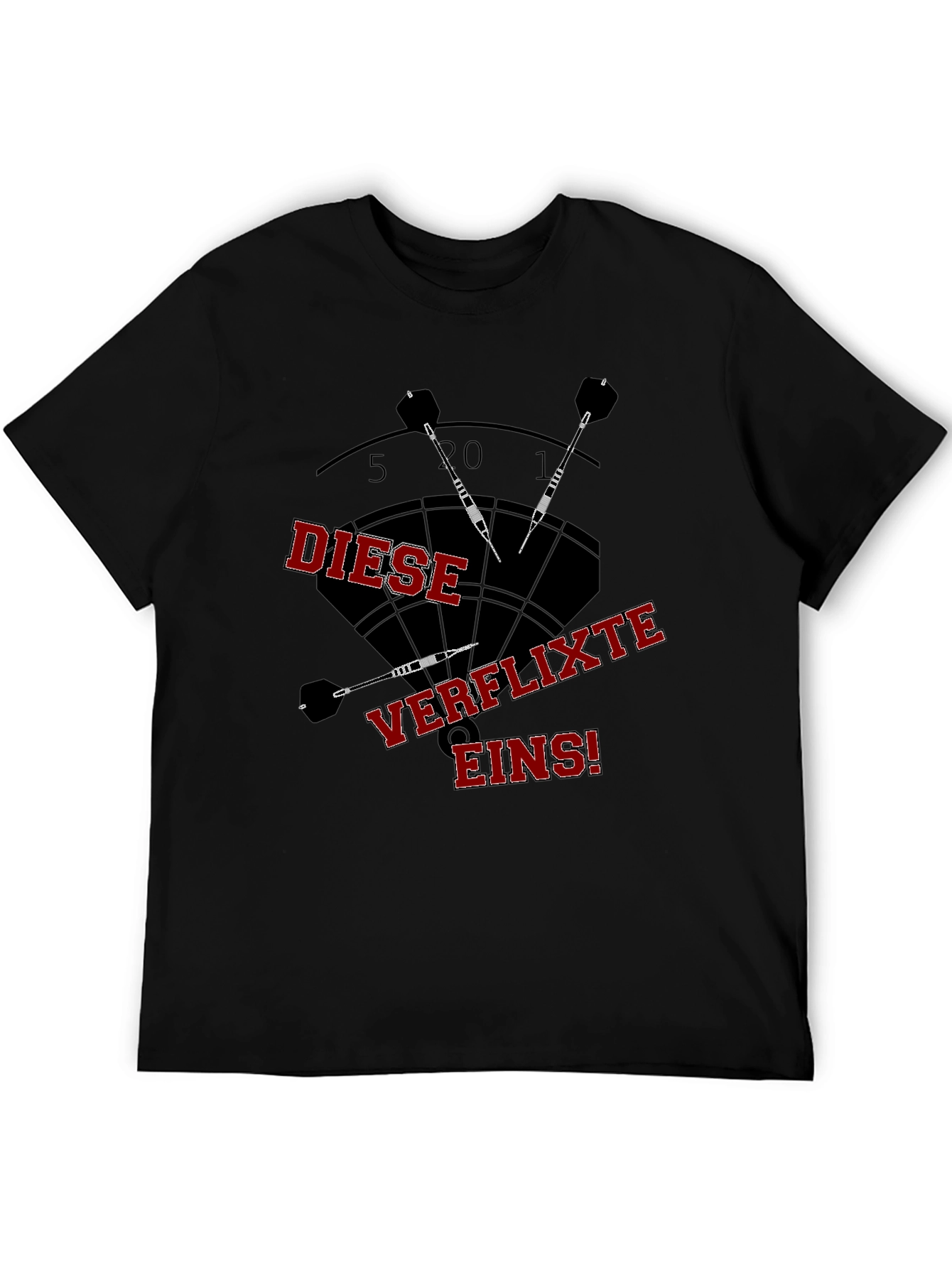 Dartboard T-Shirt - Diese Verflixte Eins!
