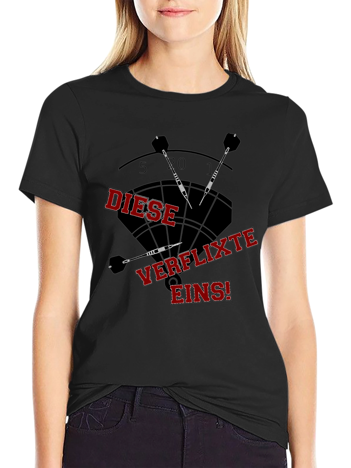 Dartboard T-Shirt - Diese Verflixte Eins!