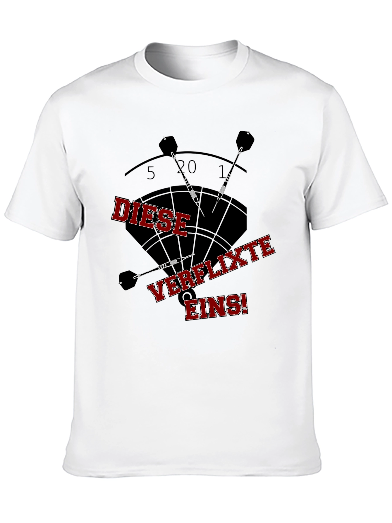 Dartboard T-Shirt - Diese Verflixte Eins!
