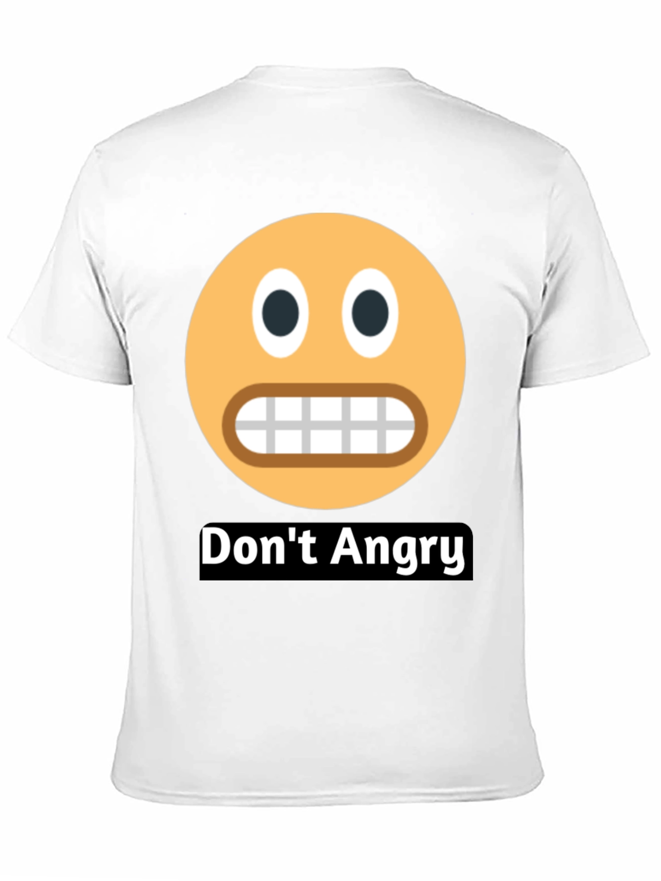 Dont Angry Emoji Black T-Shirt