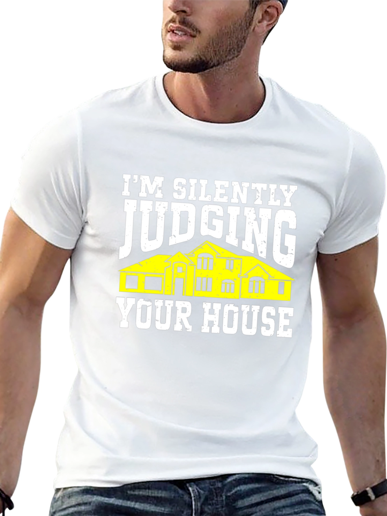 Judging Your House Graphic Tee - Black